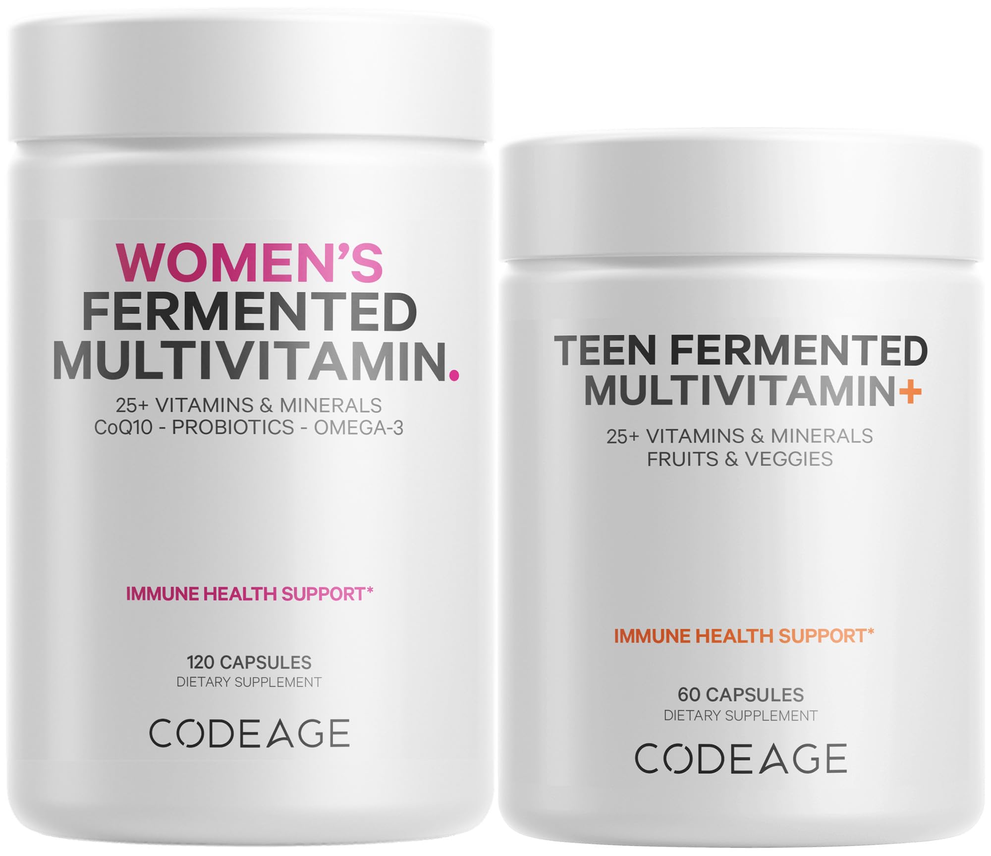 Codeage Immune Support Bundle Multivitamin for Women + Multivitamin for Teens Codeage Au supplements