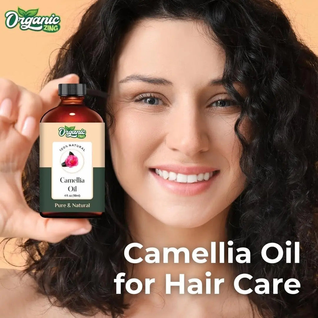 Organic Zing Camellia (Camellia Japonica) Oil | Pure & Natural Carrier Oil for Skincare, Hair Care & Massage ORGANIC ZING Au supplements