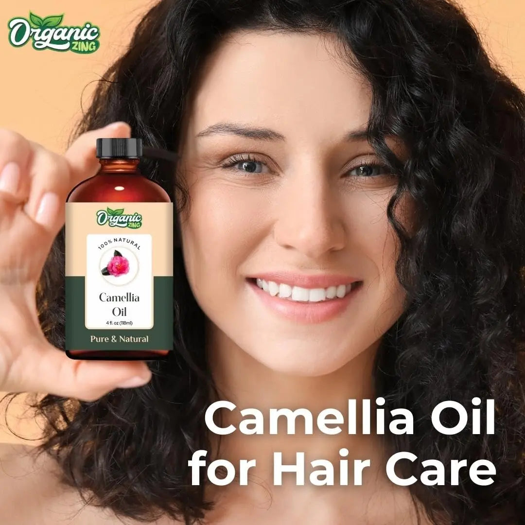 Organic Zing Camellia (Camellia Japonica) Oil | Pure & Natural Carrier Oil for Skincare, Hair Care & Massage ORGANIC ZING Au supplements