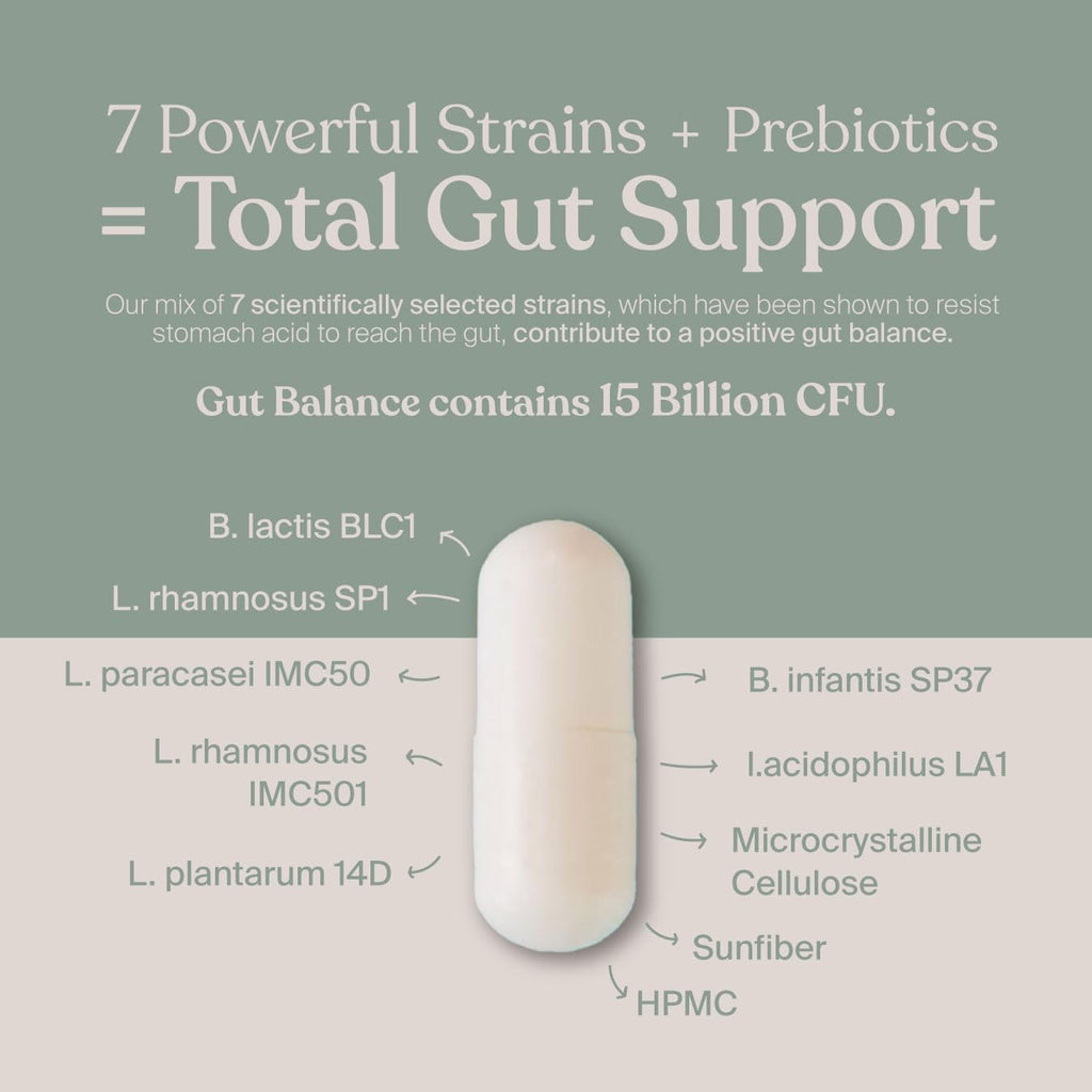 SAVVY Gut Balance Probiotics for Women & Men, 15 Billion CFU, 7 Clinically Studied Strains, Digestive Health, Immune Support, Bloating Relief, 60 Vegan Capsules, Non GMO, Sugar-Free SAVVY Au supplements