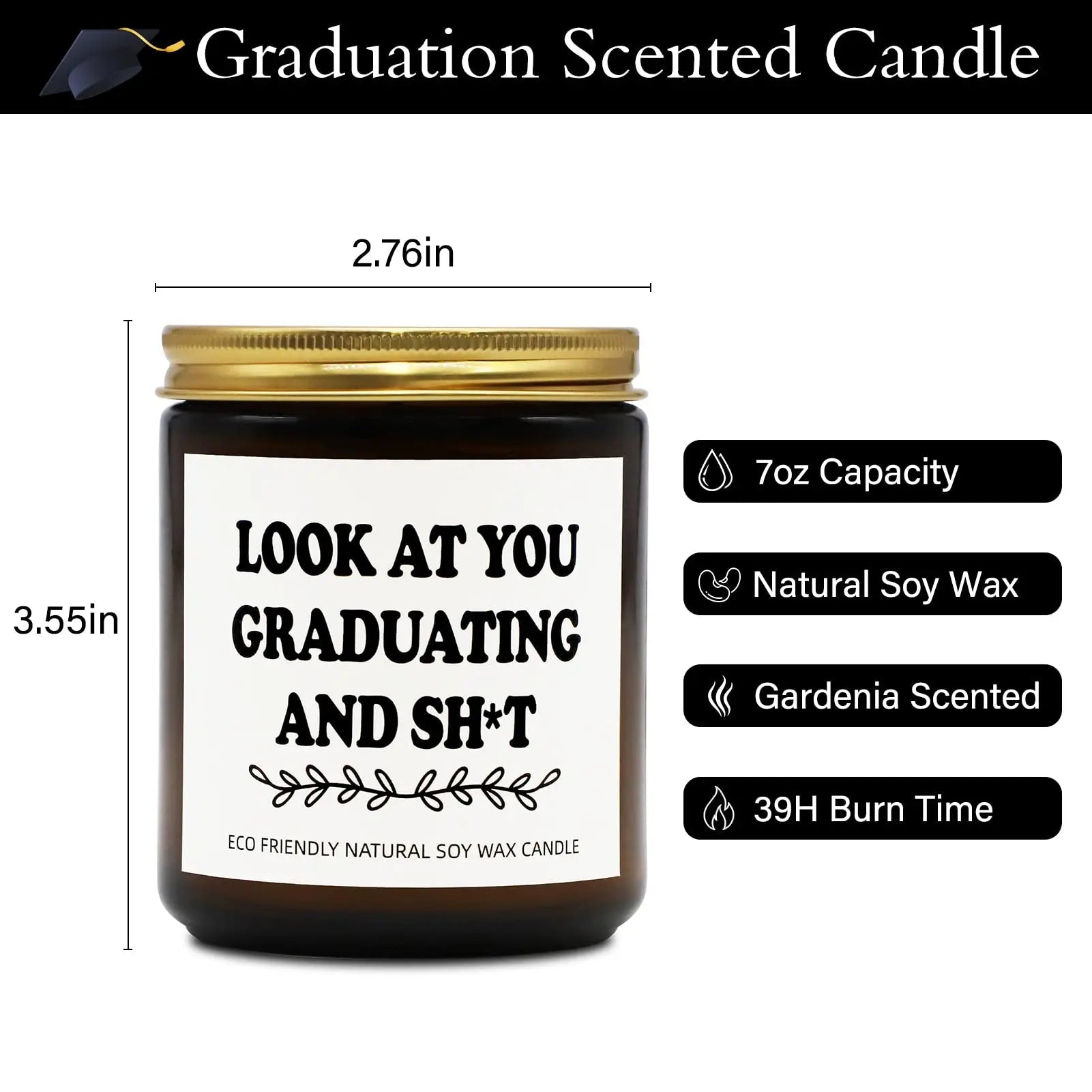 Joyseller Funny Graduation Gift for Her/Him, Look at You Graduation Candles for Party Decorations Joyseller Au supplements