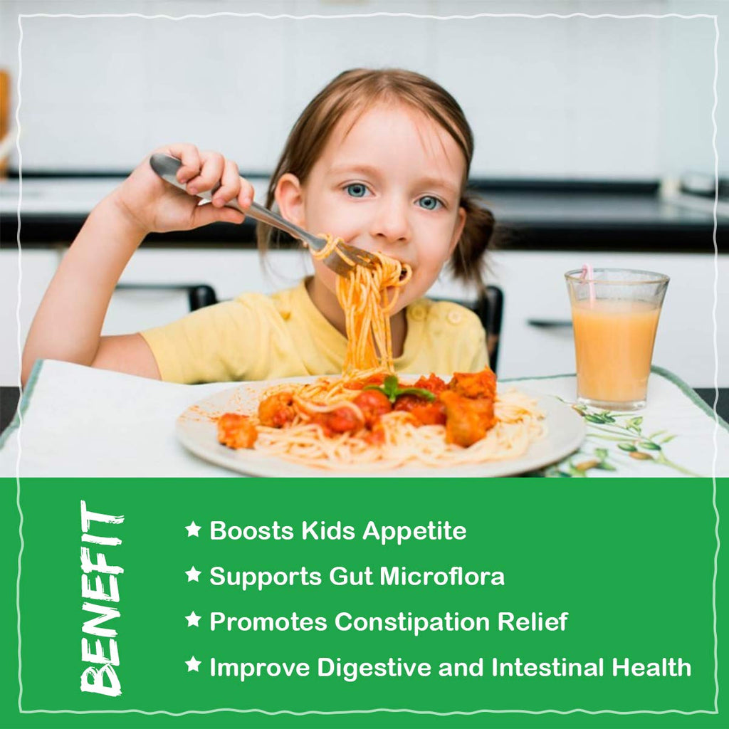 ZEBORA Kids Probiotic & Prebiotics Powder Age 3+ Support Children's Digestive & Immune System with Natural Source, Promotes Constipation Relief, Non-GMO