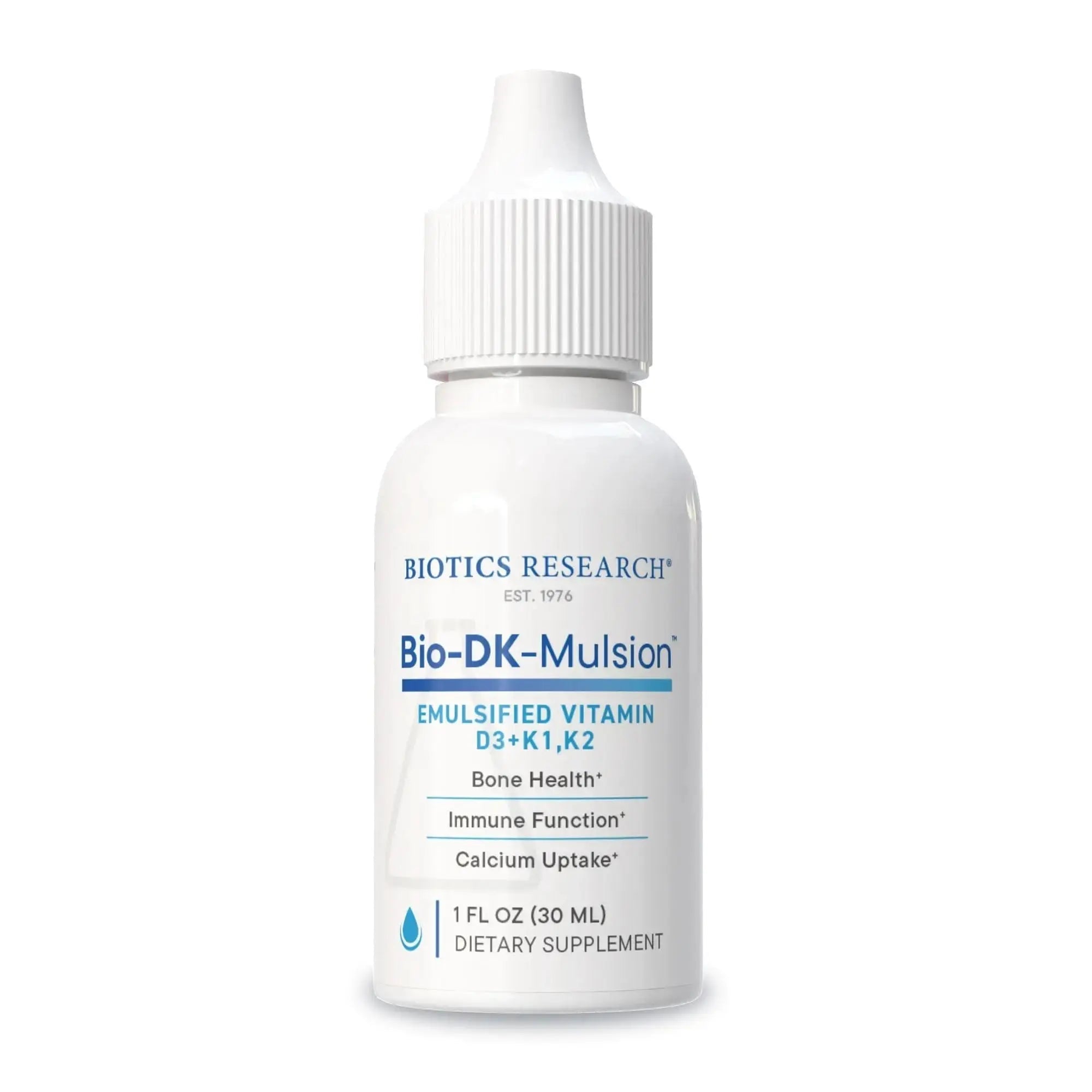 Biotics Research Bio-DK-Mulsion™–Emulsified Liquid Vitamin D and K, D3 Drops 125 mcg & Vitamin K (K1, K2) 300 mcg MK-7–Supports Stronger Bones BIOTICS RESEARCH Au supplements