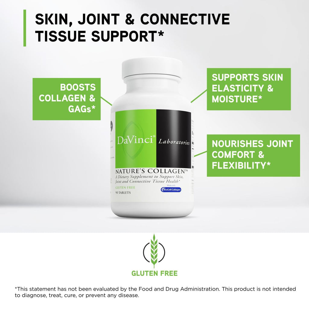 DAVINCI Labs Natures Collagen - BioCell Collagen Supplement with MSM & Glucosamine - Helps to Support Joint Health, Skin Health & Connective Tissues
