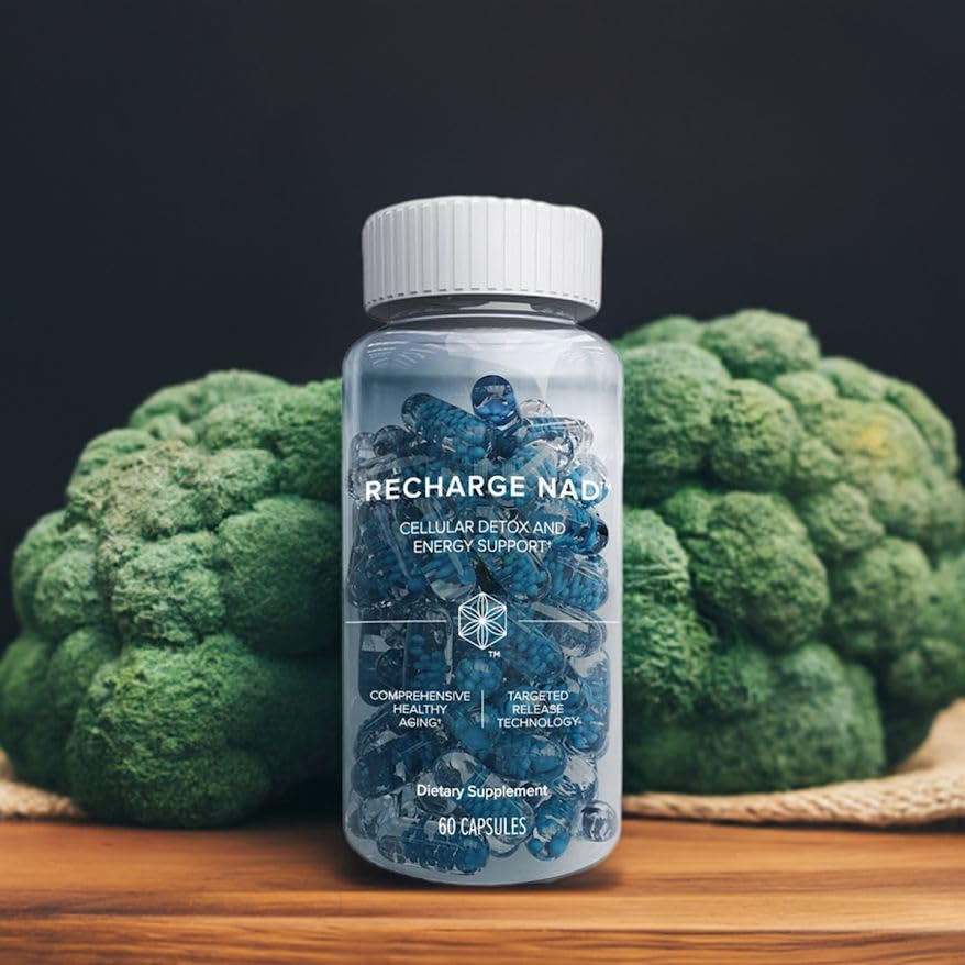 Isagenix Recharge NAD - Cellular Detox, Comprehensive Healthy Aging, and Energy Support - 1 Bottle - 60 ct Targeted Release Capsules Isagenix Au supplements