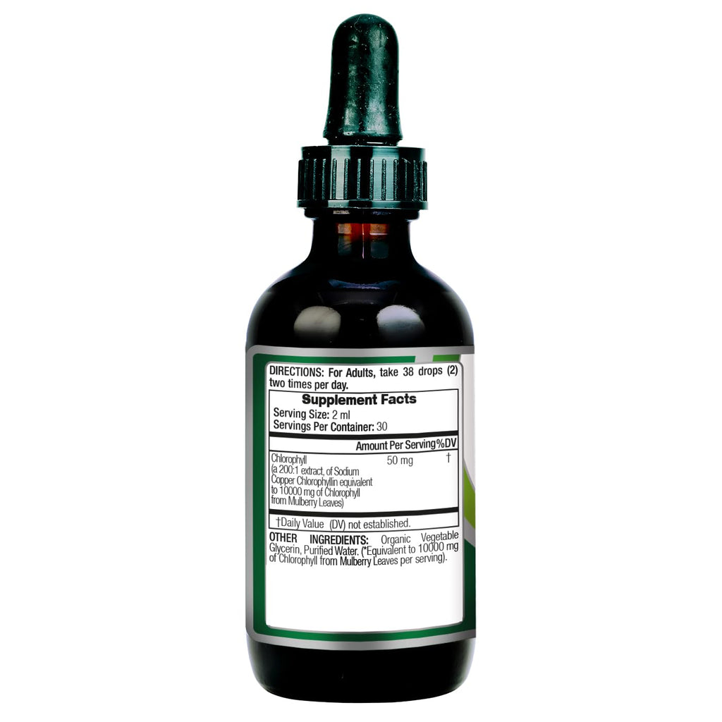 FITO MEDIC'S Lab | Liquid Chlorophyll | Chlorophyll Liquid Drops | 50 mg 200:1 Ratio Extract per Serving.
