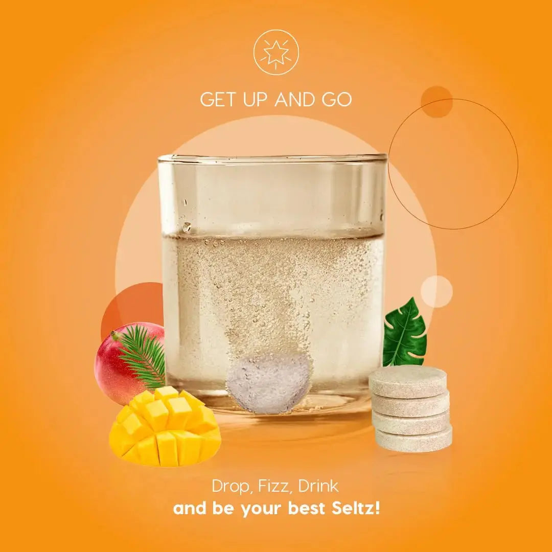 Seltz® Get Up and Go – Effervescent Multivitamin with Lutein for Daily Energy, Eye Health & Antioxidant Support Seltz Au supplements