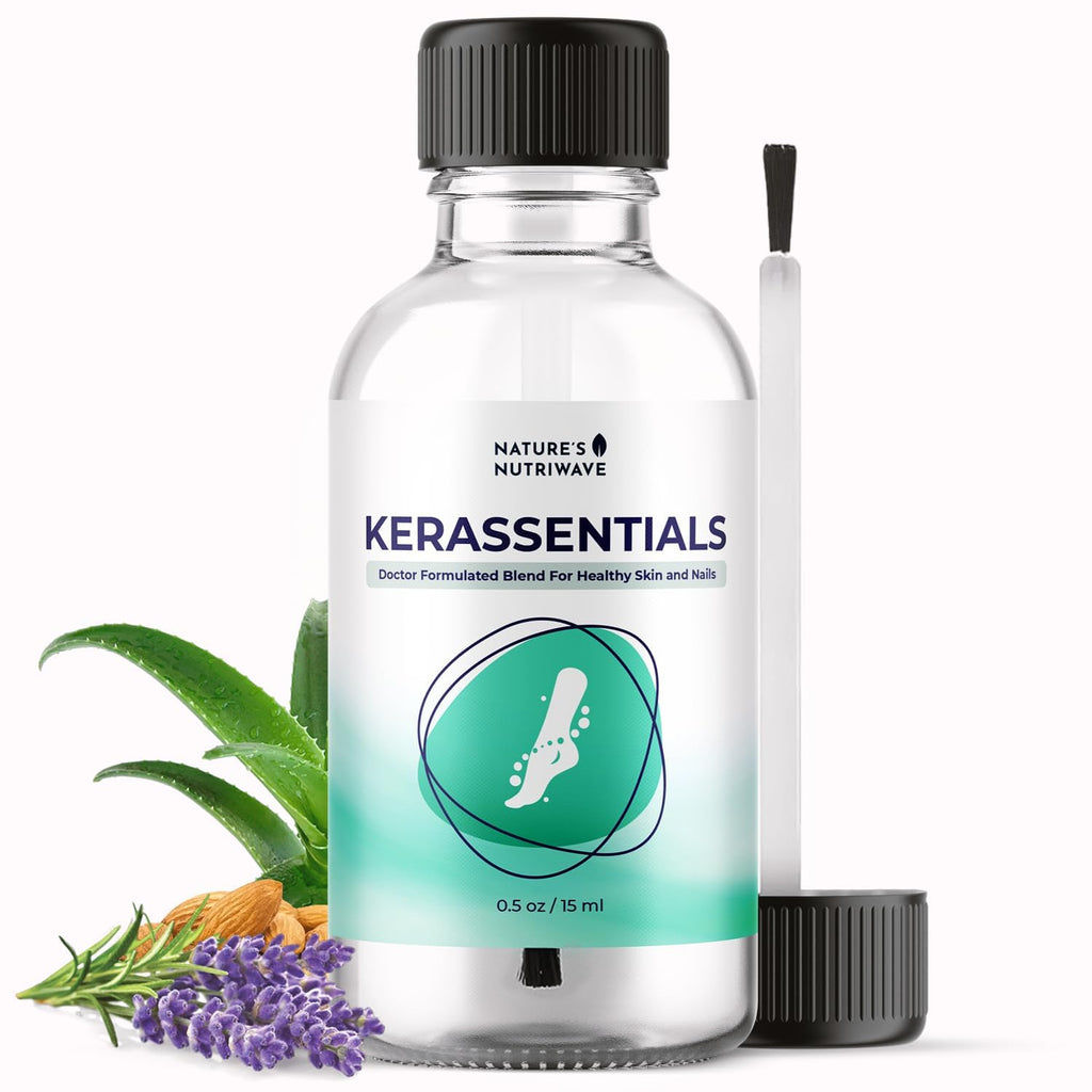 Nature’s NutriWave Kerassentials Oil, 8-IN-1 Plant-Based Formula, Natural Ingredients | Made in USA, No Stimulants