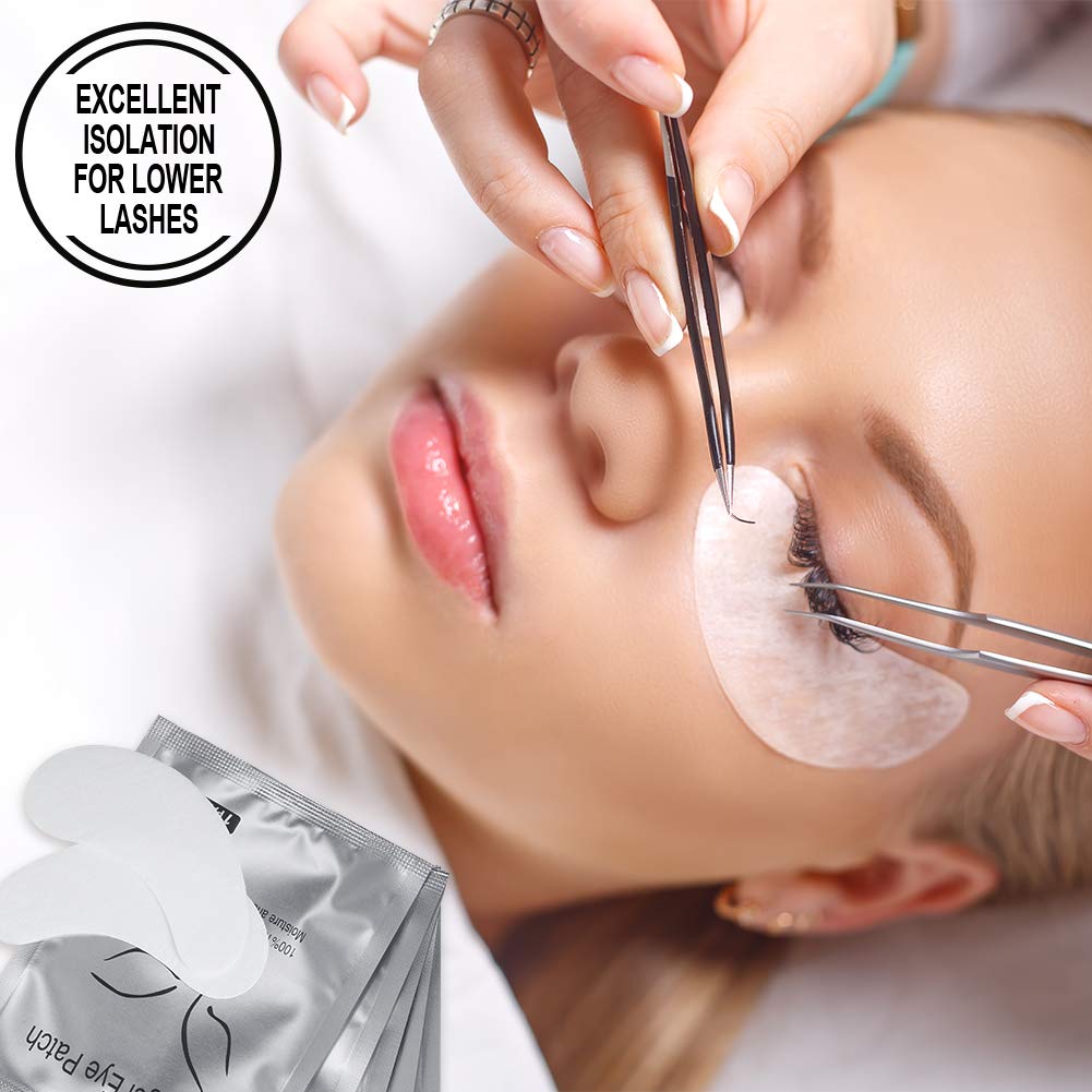 Ocim 100 Pairs Under Eye Pads Lash Extensions,Hydrogel Gel Eye Patches for Lashes Extension/Eyelash Tinting