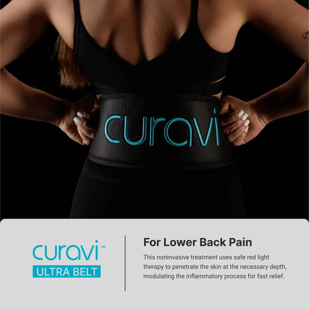 CURAVI Ultra™ Wearable Red Light Therapy Belt for Lower Back Pain Relief - 84 Diodes - Non-Invasive CURAVI Au supplements