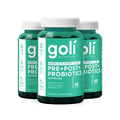 Goli Pre Pro Postbiotic Gummies - Worlds First 3-in-1 Formula with DE111 Probiotics, XOS Prebiotics, MCC1849 Postbiotics - Vegan, Non-GMO,