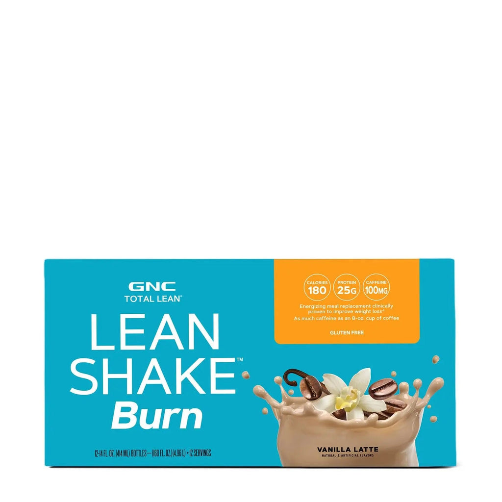 GNC Total Lean Lean Shake Burn - Vanilla Latte - 12 Bottles GNC Au supplements