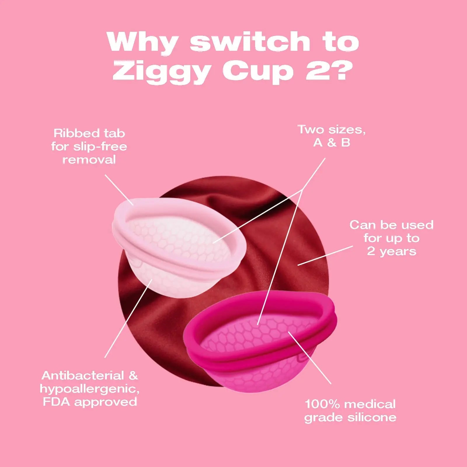 Intimina Ziggy Cup 2 - Extra-Thin Reusable Menstrual Disc, Period Cup, Disposable Menstrual Cup INTIMINA Au supplements