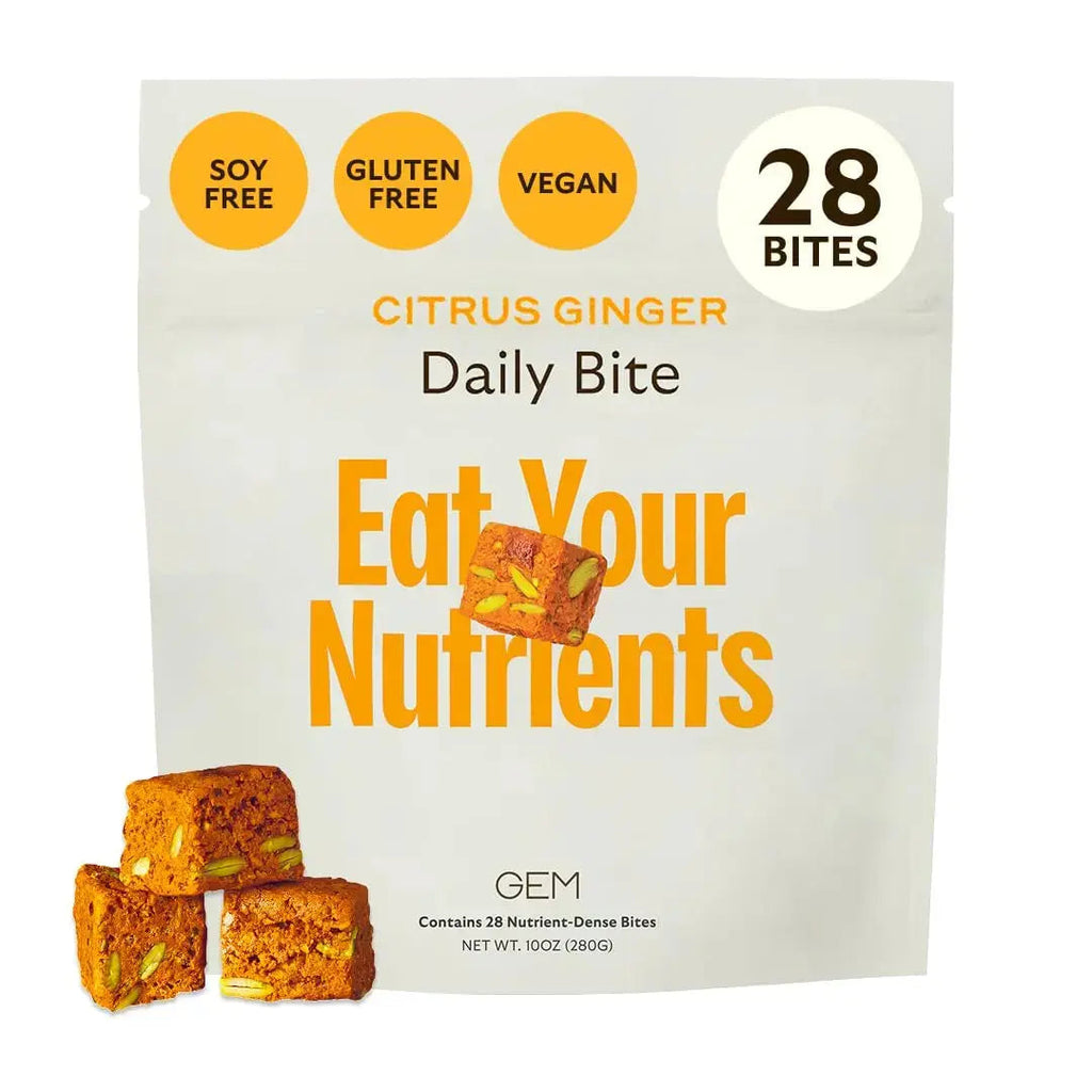 GEM Daily Bite for Women & Men, with 20+ Vitamins, Minerals & Superfoods Like Zinc, Vitamin D, B-Complex, K, Turmeric, Fiber & Prebiotics GEM Au supplements
