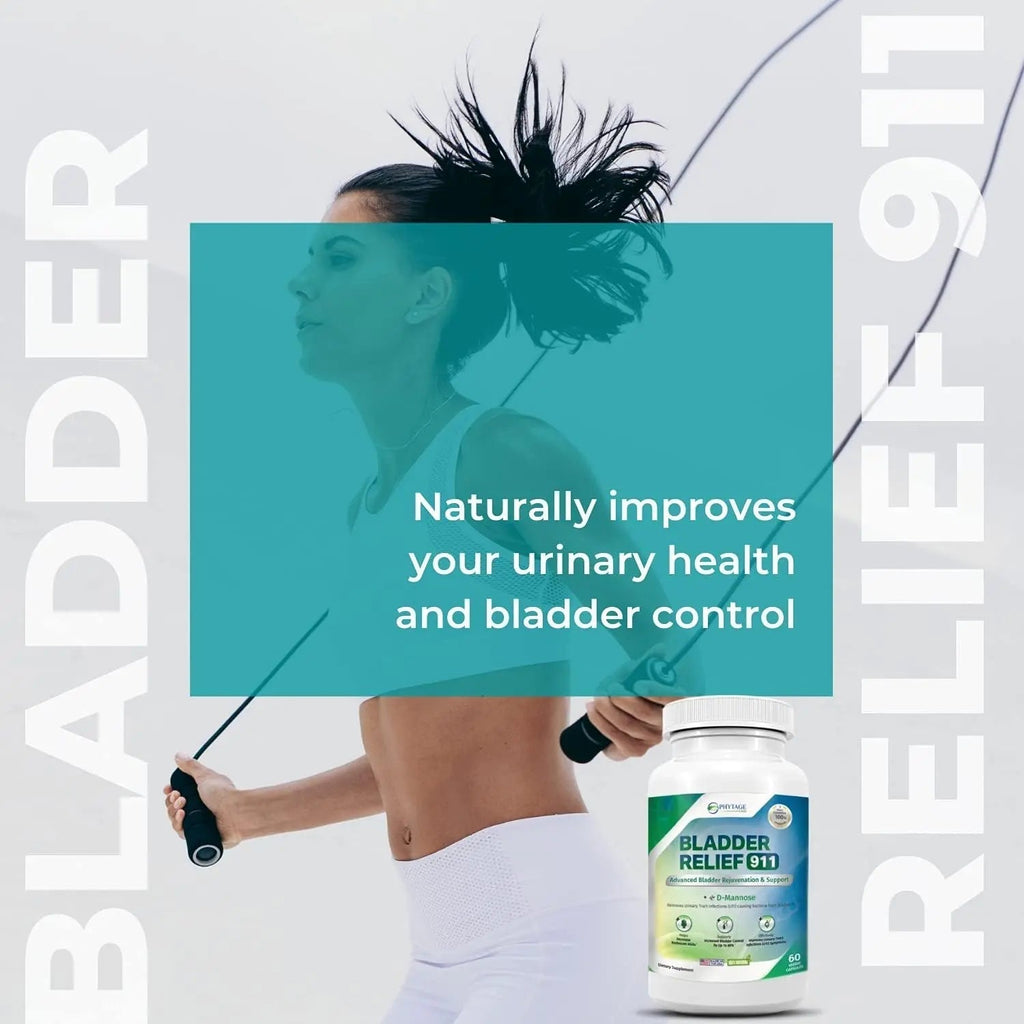 Phytage Labs Bladder Relief 911 Detoxifying Strength - for Men and Women Provides Bladder Support, 60 Veggie Capsules - 2 Pack Phytage Labs Au supplements