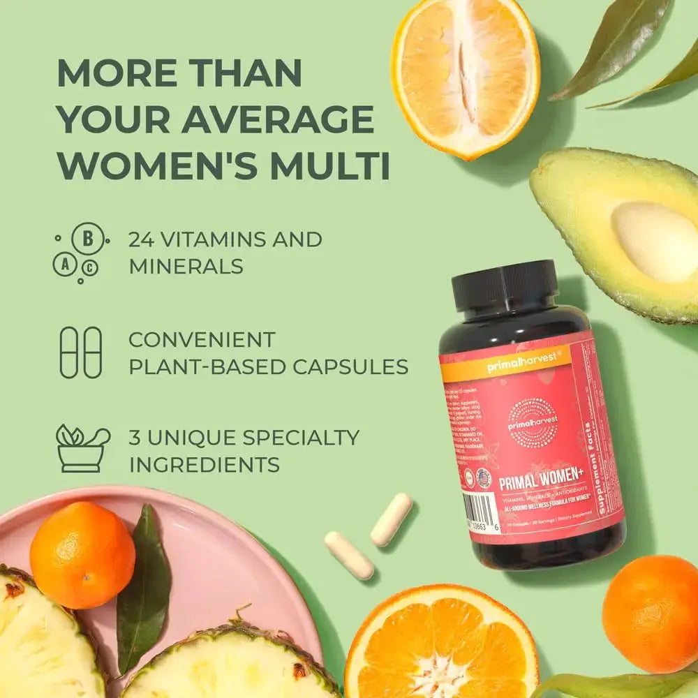 Primal Harvest Multivitamin for Women Vitamin A, Vitamin C, Vitamin D and E, Vitamin B12, B6, Biotin, Zinc Supplements Primal Harvest Au supplements