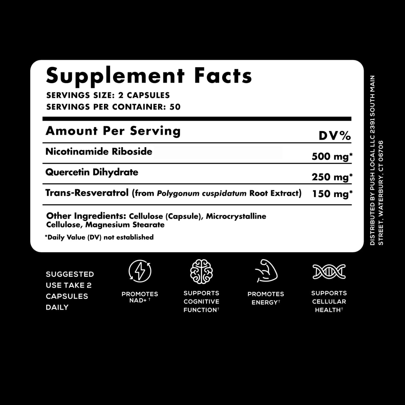 VivaThrive Advanced NAD+ Complex - NMNH Supplement Alternative - 50 Day Supply - Triple Action NAD+ Supplement - Nicotinamide Riboside - Resveratrol - Quercetin - Third-Party Tested - Made in USA VivaThrive Au supplements