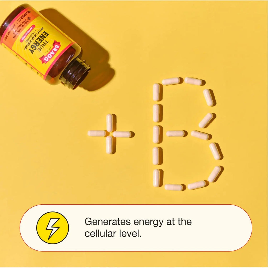 Bragg Apple Cider Vinegar True Energy Capsules – 6 B Vitamins – Caffeine Free Bragg Au supplements