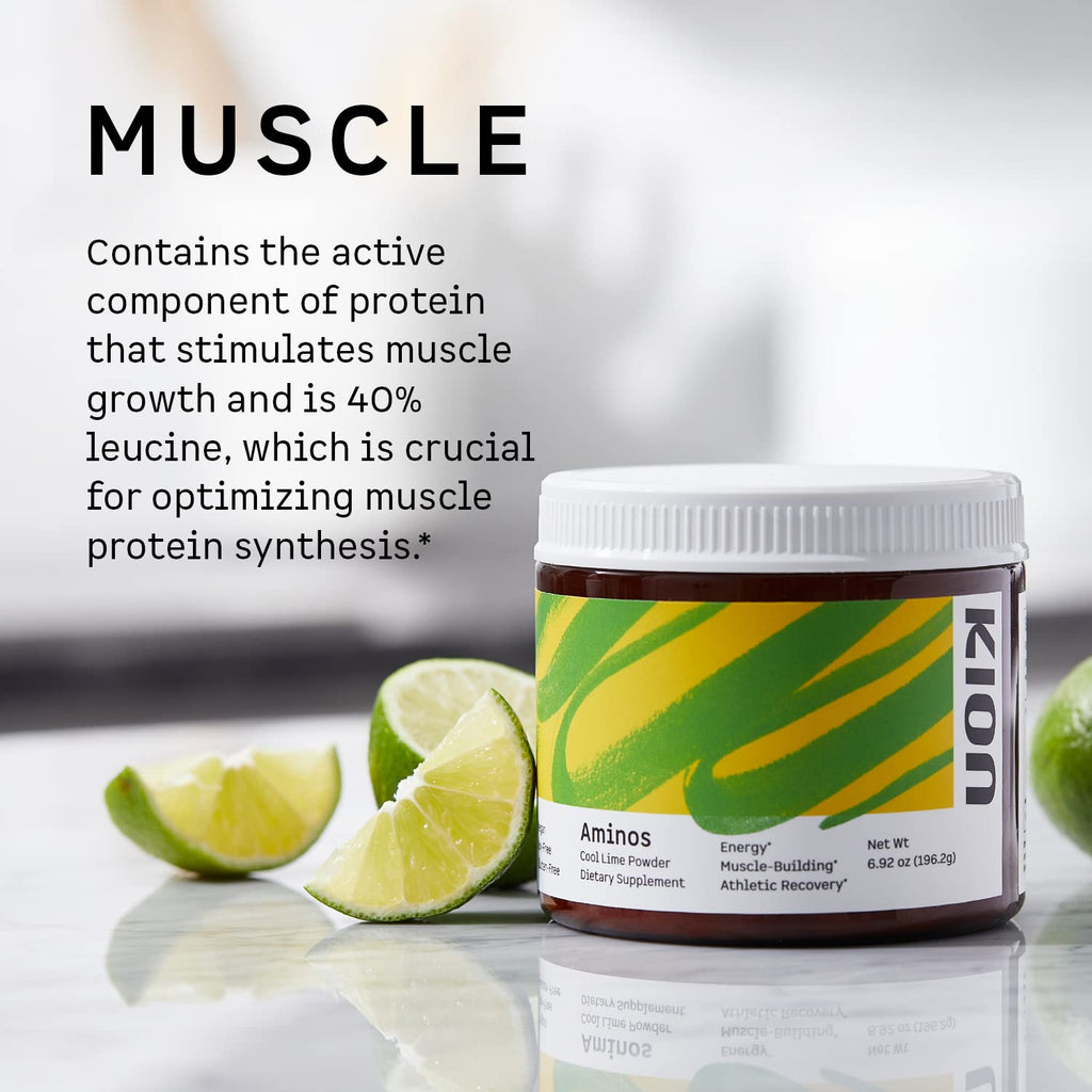 Kion Aminos Essential Amino Acids Powder - Amino Acid Nutritional Supplements, Aminos Powder, Essential Amino Energy No Caffeine, EAAs Amino Acids Powder