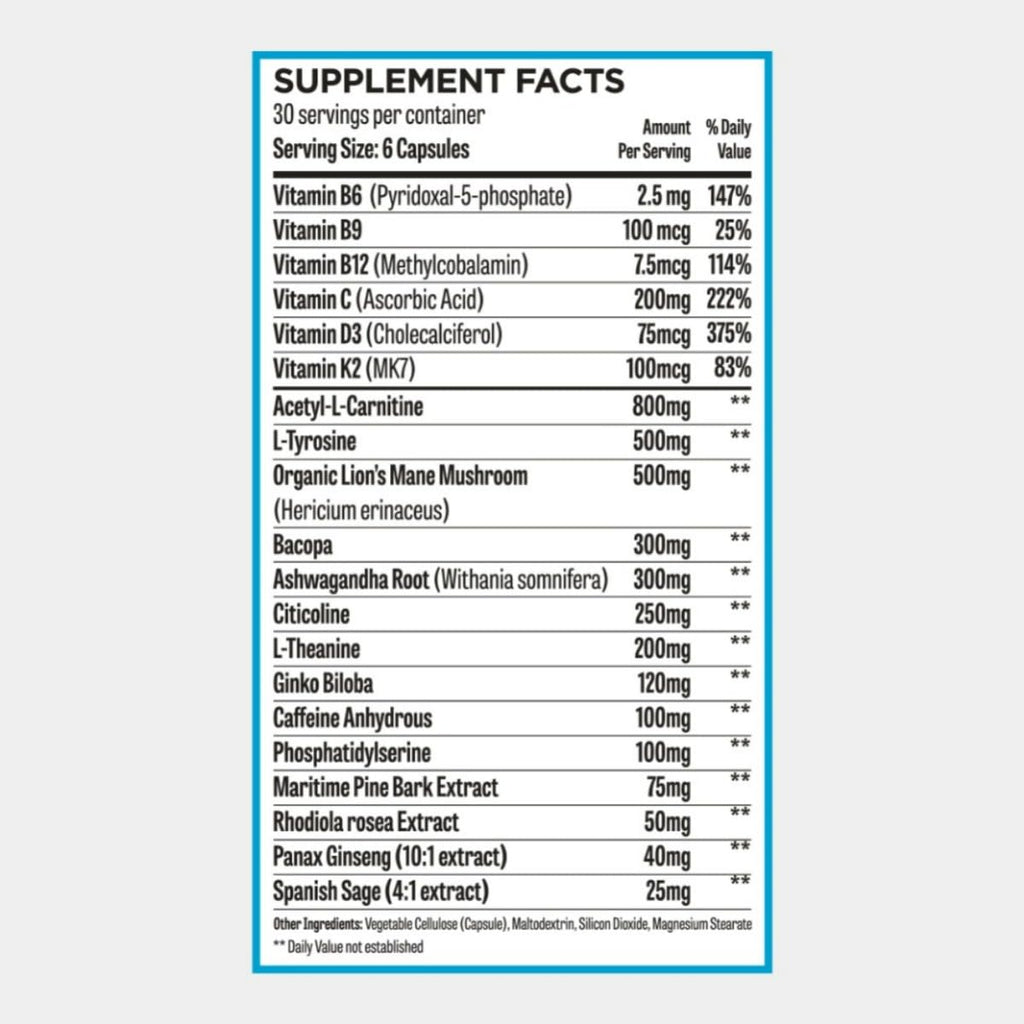 ROAR AMBITION Genuine Hunter Focus Premium Nootropic Brain Supplement for Memory and Focus - US Made with All Natural Ingredients Incl L-Theanine, Bacopa Monnieri & Lion's Mane ROAR AMBITION Au supplements