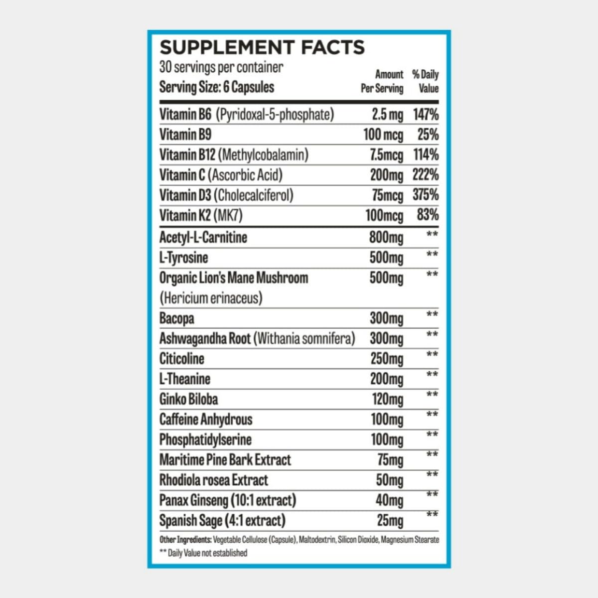 ROAR AMBITION Genuine Hunter Focus Premium Nootropic Brain Supplement for Memory and Focus - US Made with All Natural Ingredients Incl L-Theanine, Bacopa Monnieri & Lion's Mane ROAR AMBITION Au supplements