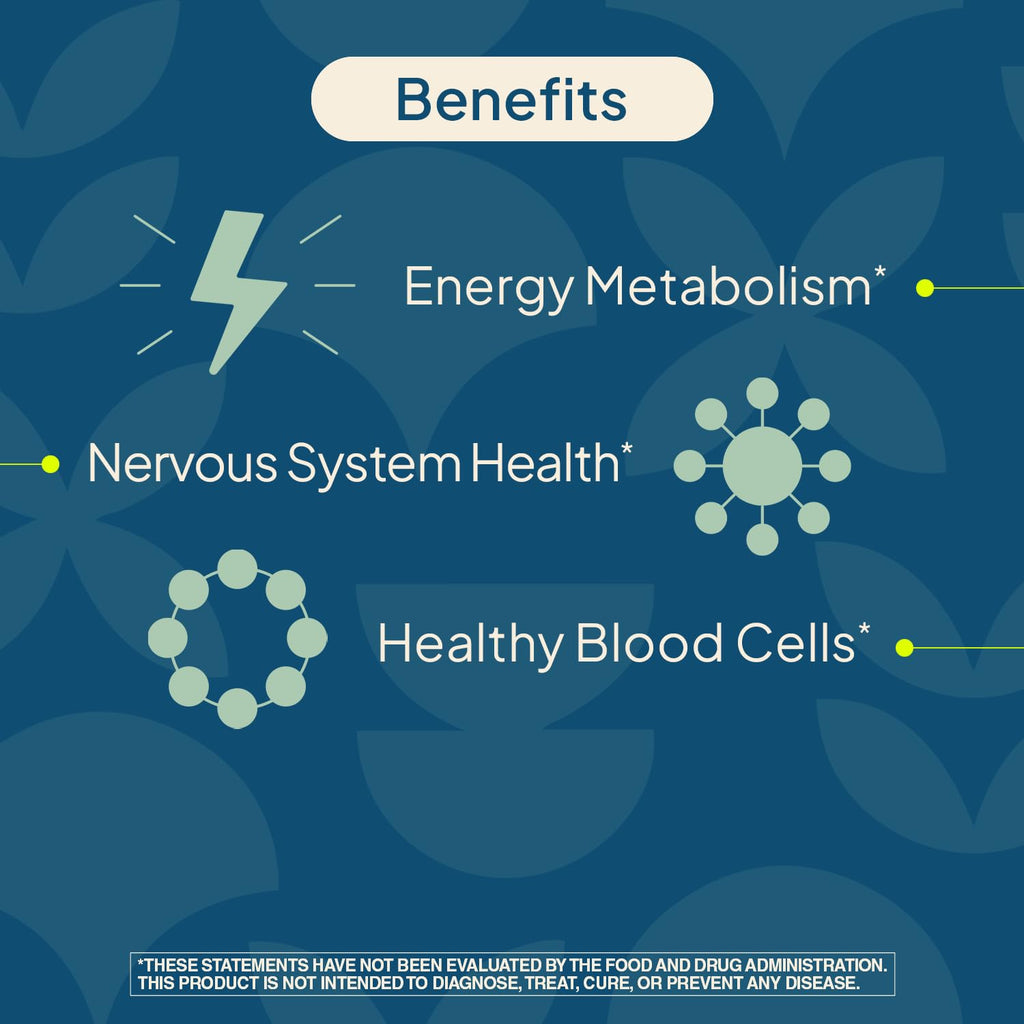 Nature's Wonder Vitamin B12 1000 mcg Timed Release Tablets for Energy Metabolism, Supports Brain Health and Nervous System Health