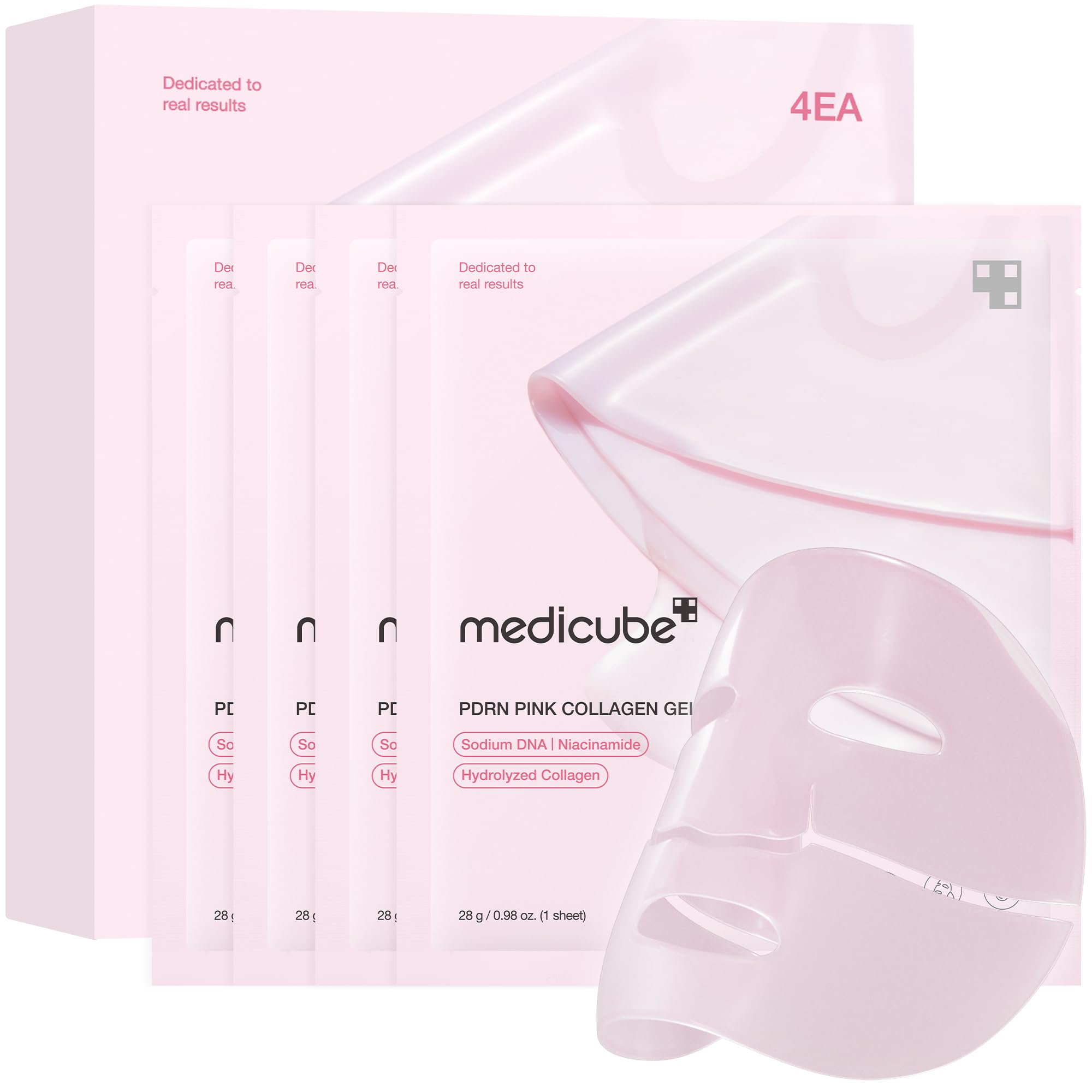 medicube Jelly Gel Mask with Salmon DNA PDRN Pink Collagen | Overnight Face Mask