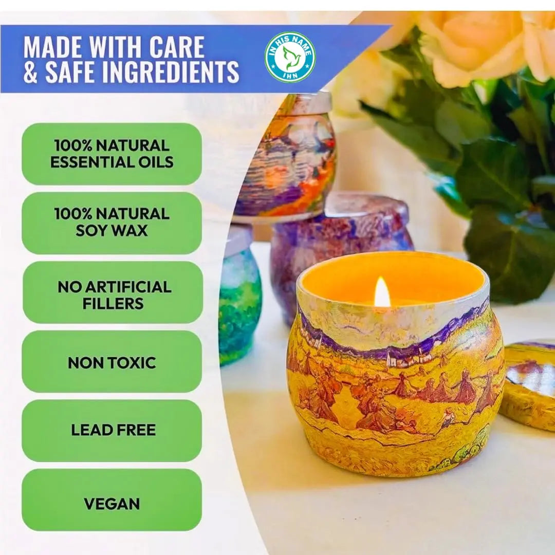 Scented Candles Gift for Women, 4 Pack, Reusable Tin Box, Luxury Candles for Home In His Name Au supplements