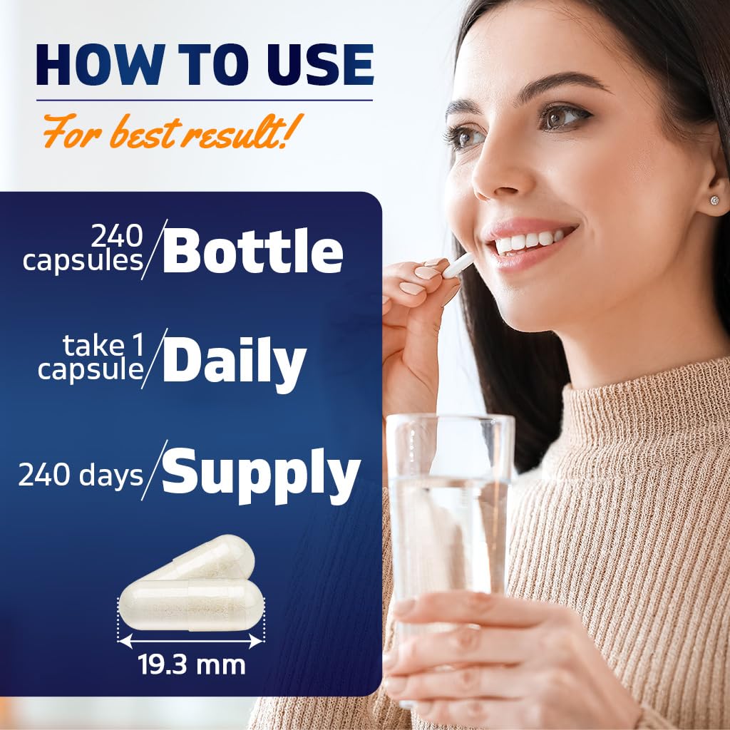 Vitamatic Lithium Orotate 5mg, 240 Veggie Capsules, Non-GMO, Gluten Free.