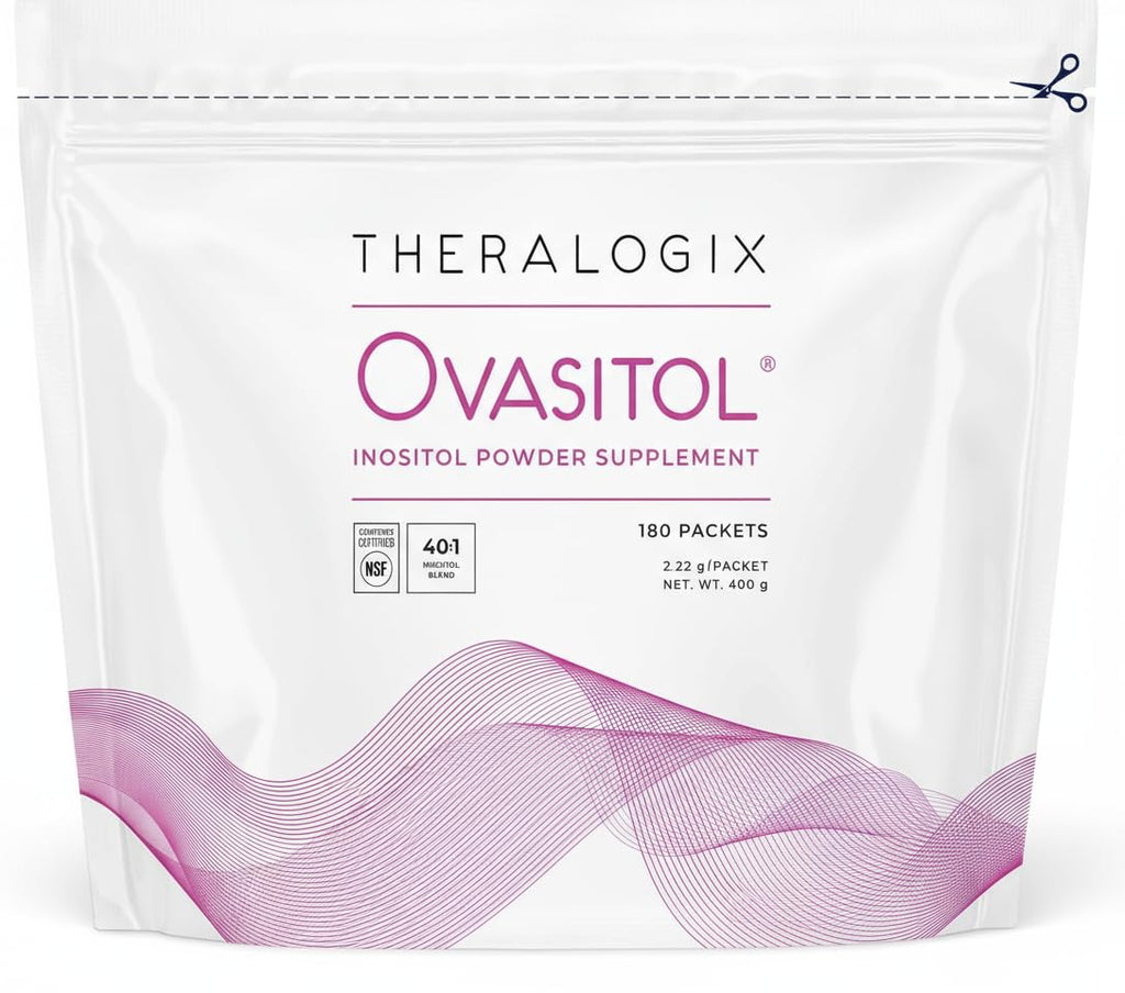 Theralogix Ovasitol Inositol Powder Packets - 90-Day Supply - Myo-Inositol & D-Chiro Inositol for Hormone Balance & Ovarian Function Support