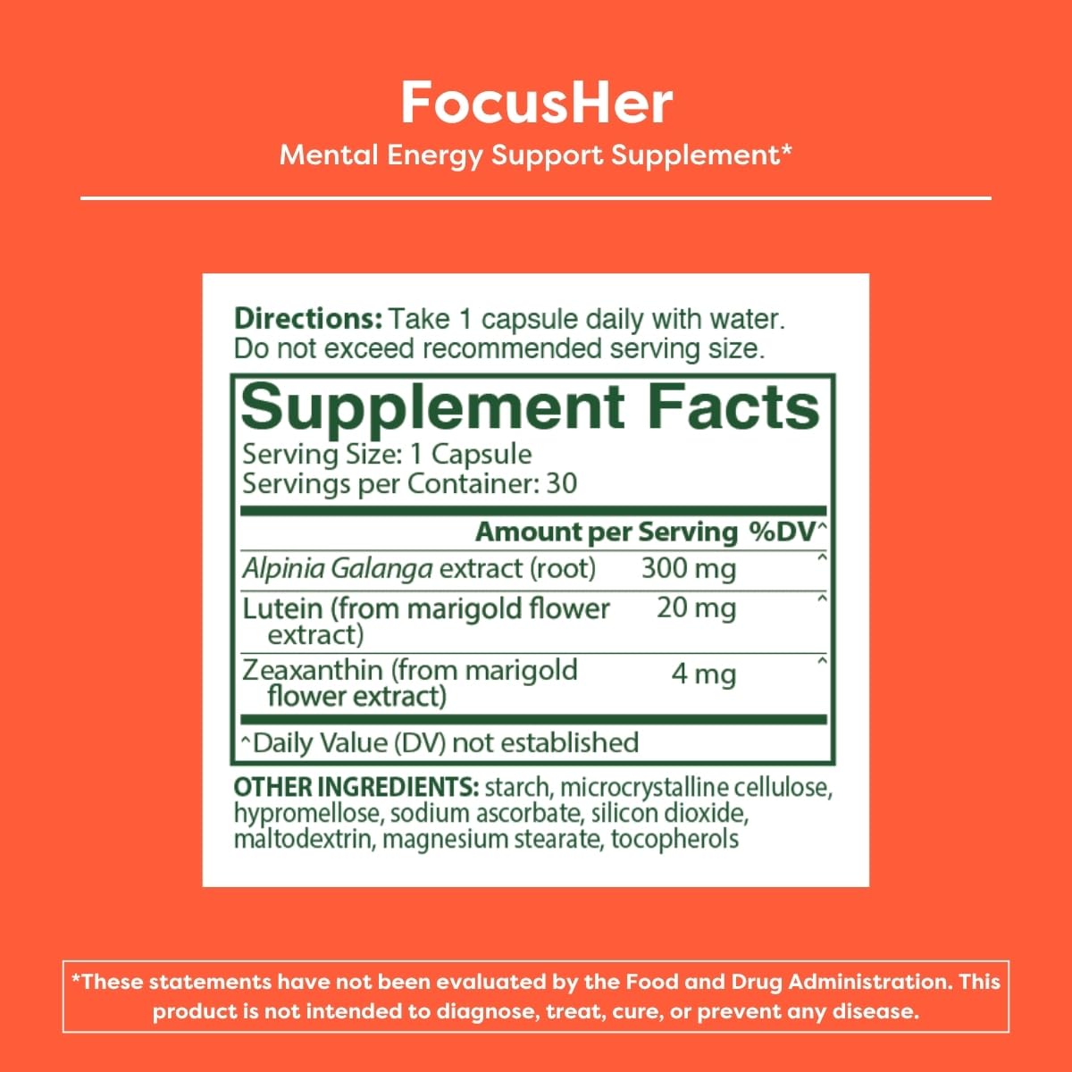 MENOLABS® FocusHer™ Mental Energy Support Supplement – Caffeine-Free Focus, Concentration & Memory – enXtra® & Lutemax 2020® – Menopause, Brain & Eye Health – 30 Capsules, 30-Day Supply MENOLABS Au supplements