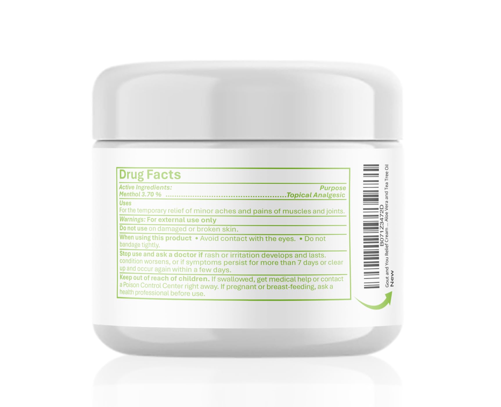 Gout and You Joint & Muscle Relief Cream - Fast Acting Joint Discomfort and Muscle Ache Relieving Rub with Arnica/Ilex Leaf Extract, Aloe Vera and Tea Tree Oil Gout and You Au supplements