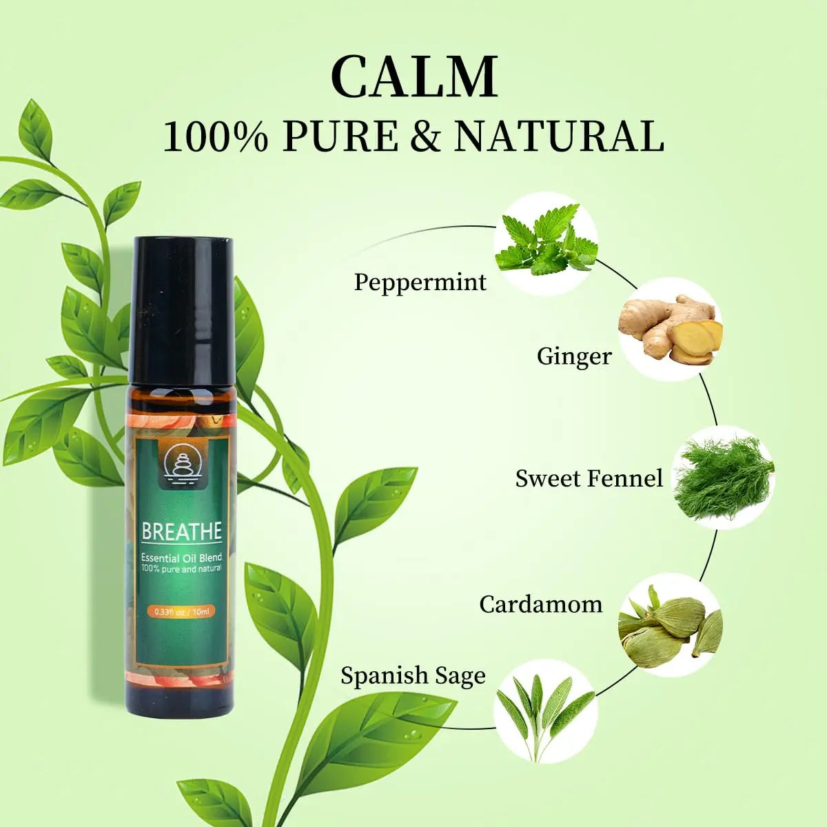 Breathe Easy Essential Oil Blend - Relief for Allergy, Sinus, Cough, and Congestion - Therapeutic Generic Au supplements