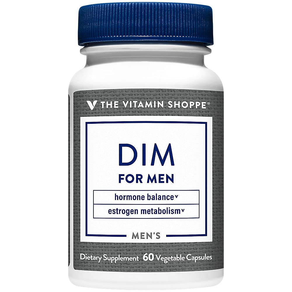 The Vitamin Shoppe DIM Men with BioPerine 200mg - Hormone Balance | Estrogen Metabolism Support | 60 Capsules | Enhanced Absorption The Vitamin Shoppe Au supplements