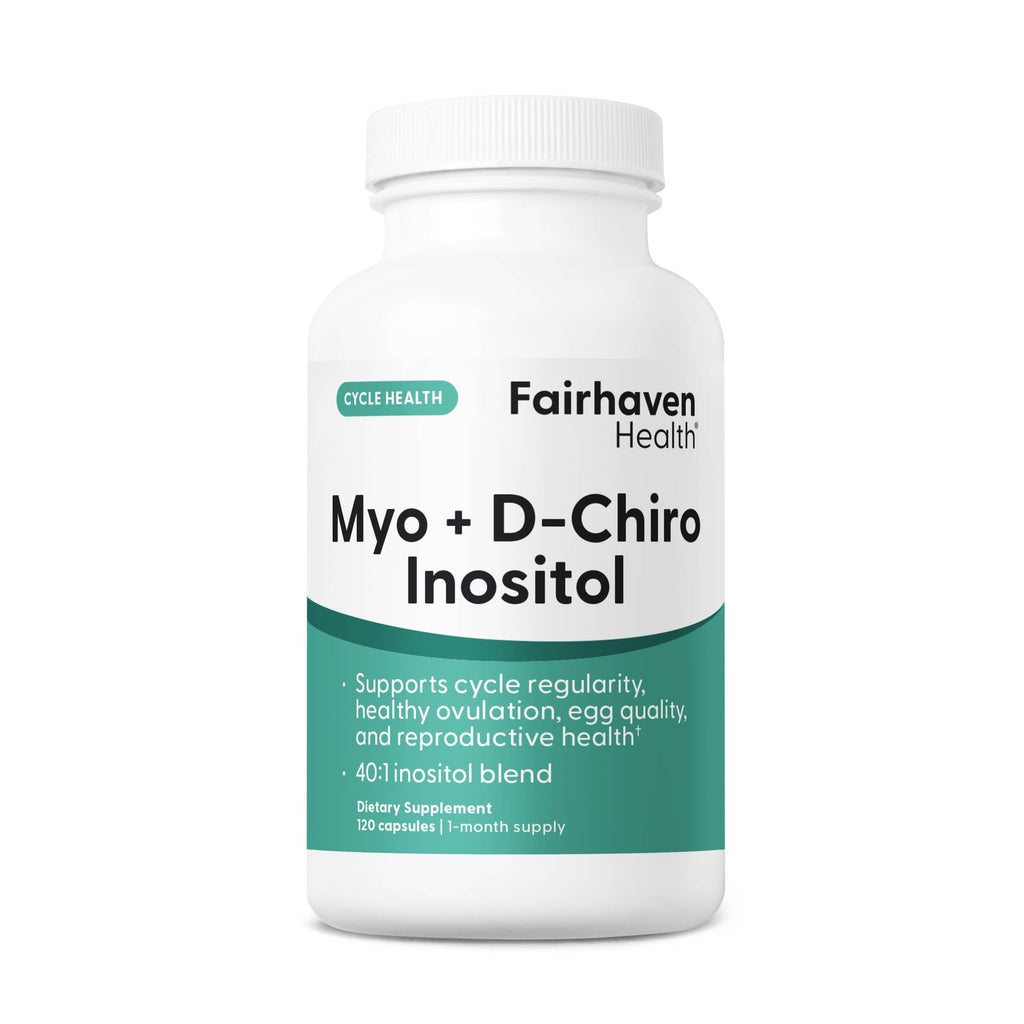 Fairhaven Health Myo-Inositol and D-Chiro Inositol Supplement for Women | 40:1 Ratio | Female Fertility Supplement for Women and Hormone Balance* | Vegan | 120 Myo & D-Chiro Inositol Capsules Fairhaven Health Au supplements