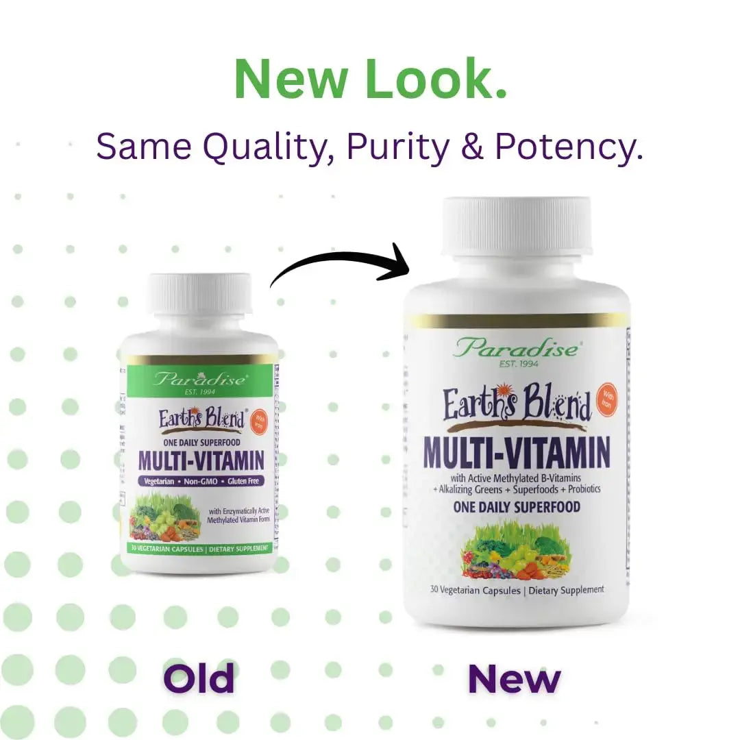 Paradise Herbs Earth's Blend Women's Once Daily Multivitamin with Iron, 48 Organic Superfoods, Probiotics, Antioxidants Paradise Herbs Au supplements