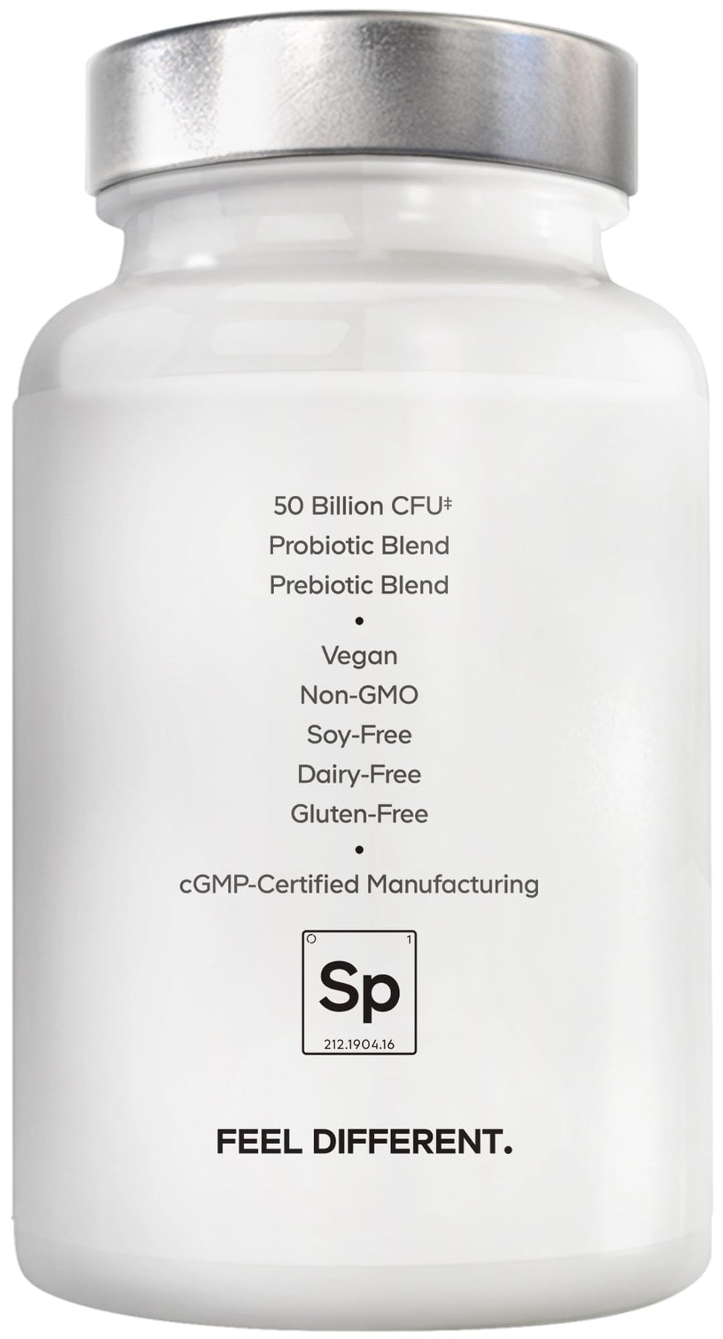 Amen Probiotics Supplement, SBO Probiotic and Organic Prebiotics, 50 Billion CFUs, Shelf Stable, No Refrigeration Required, Flora Daily Probiotic Formula for Women & Men