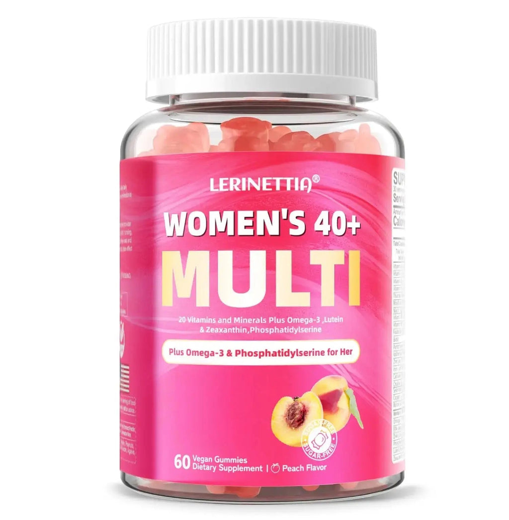 Lerinettia Multivitamin for Women Gummies for 40+ with Omega-3, Niacinamide, B-Complex, Lutein, Iron, Choline, Phosphatidylserine, Vitamin D3 Lerinettia Au supplements