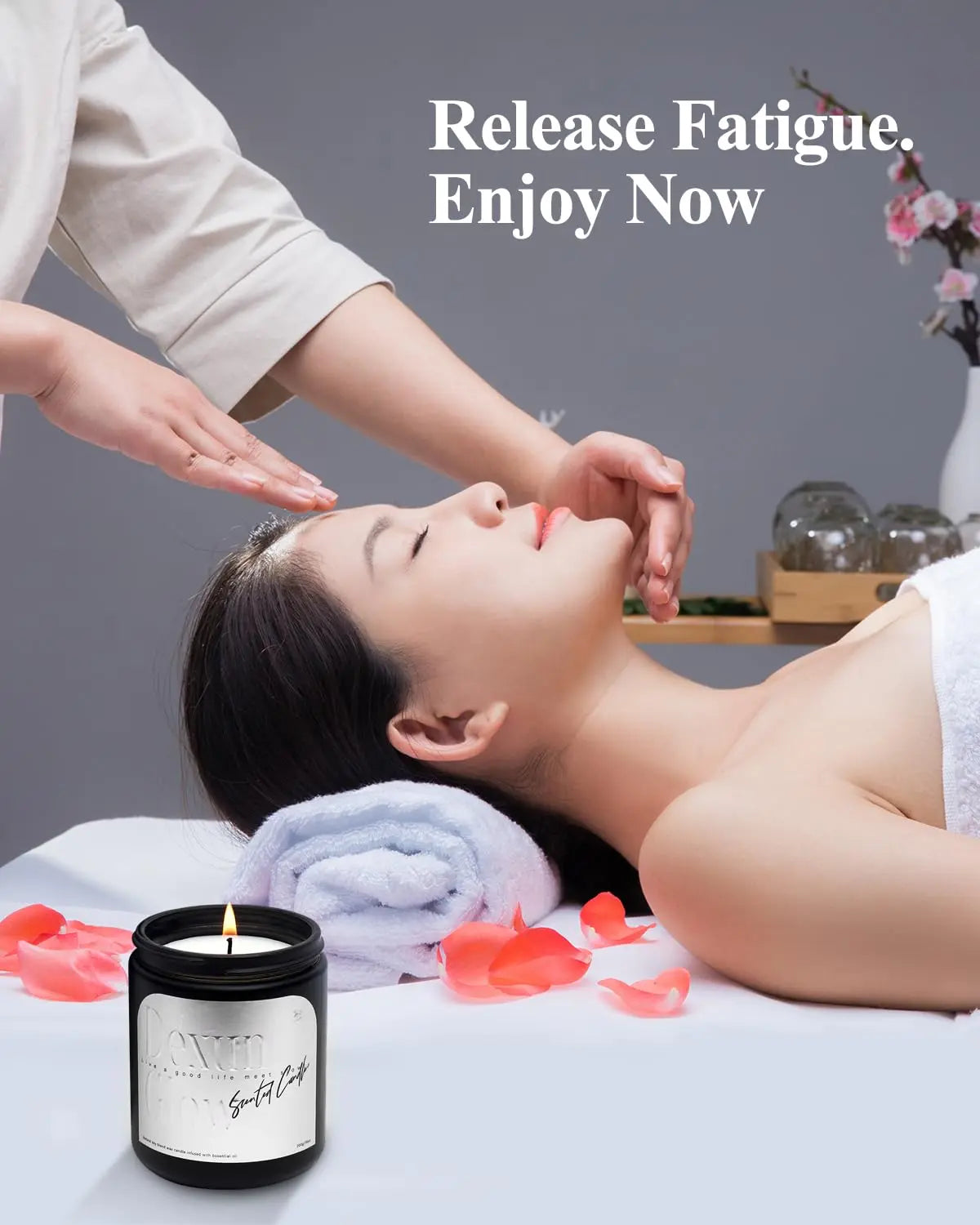 Aromatherapy Candle, Handcrafted with Natural Soy Wax and Essential Oils for Home Scented Appreciation Dexun Glow Au supplements