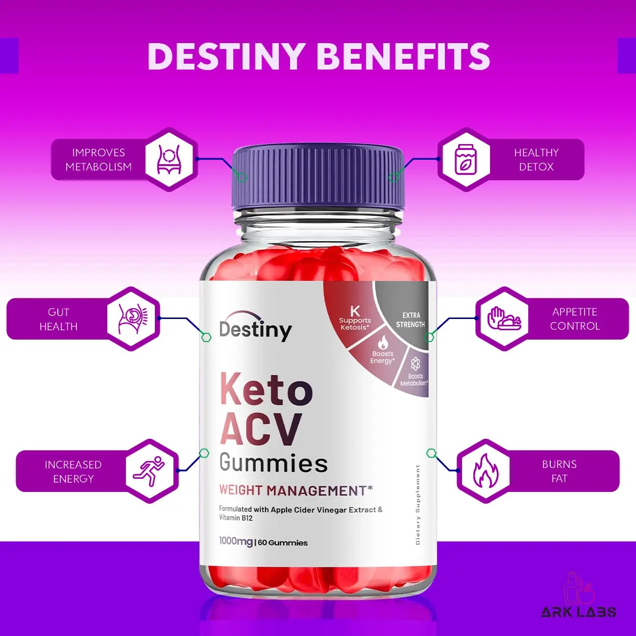 Destiny Keto ACV Gummies, Destiny Keto ACV Gummies Advanced 1000MG - Destiny Keto Ark Labs Au supplements