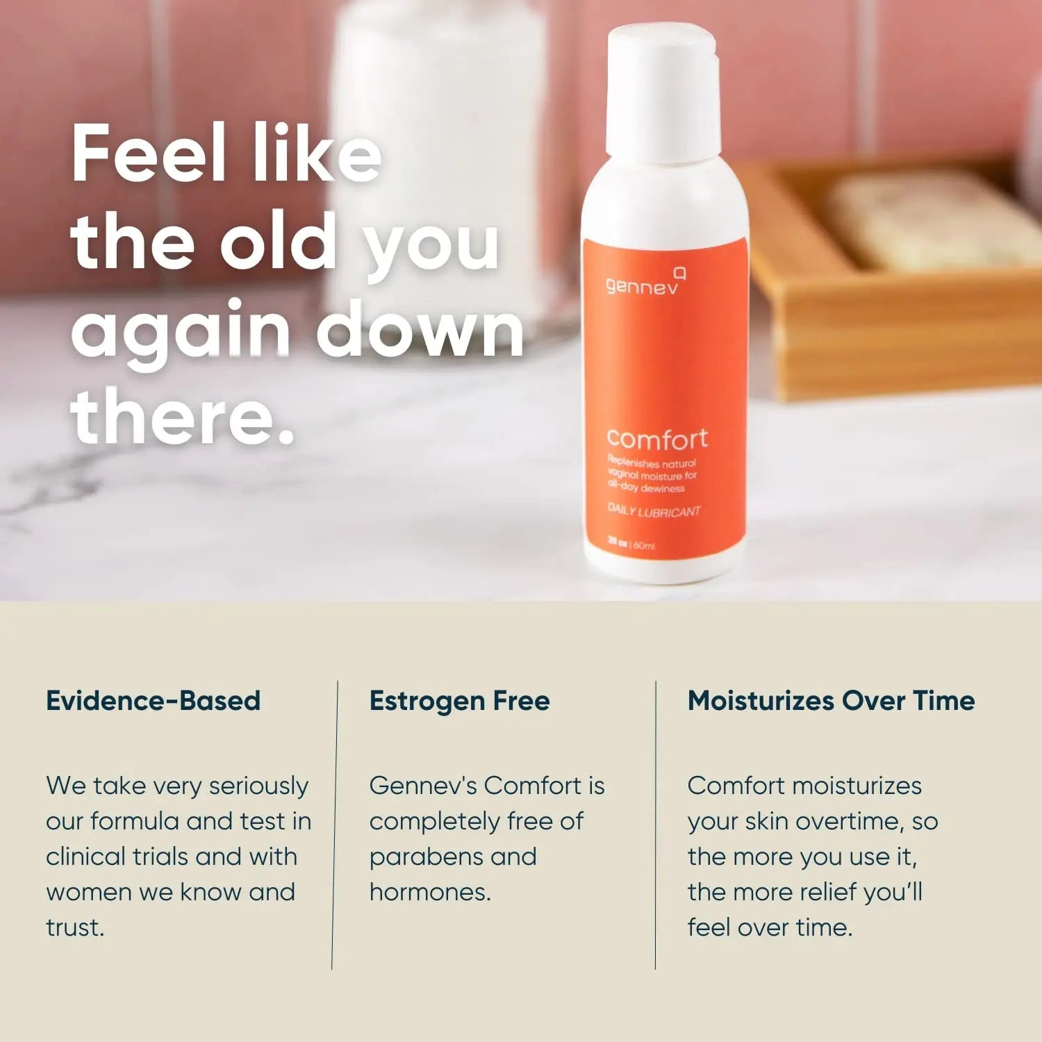 Gennev Intimate Water-Based Lubricant for Women - 2-in-1 Menopause Lubricant and Feminine genneve Au supplements