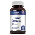 Lithium Orotate 10mg per Capsule - 60 Vegetarian Capsules. Memory and Emotional Wellness Support - Magnesium Stearate Free