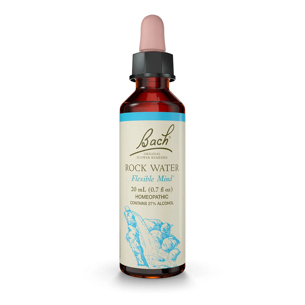 Bach Original Flower Remedies, Rock Water for Flexibility, Natural Homeopathic Flower Essence Bach Au supplements