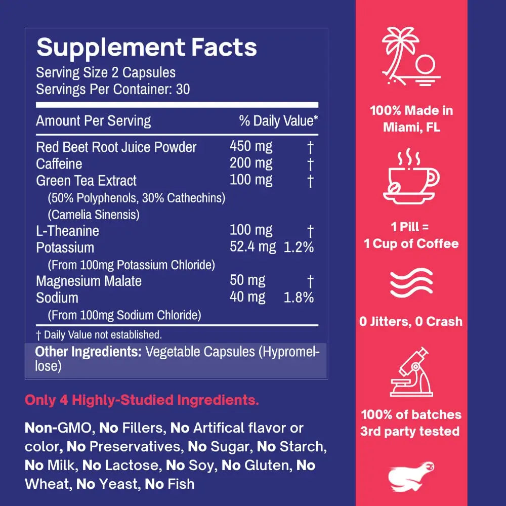 Pre Workout Pills and Creatine HCL Pills Bundle - Endless Energy, Muscle Growth, Endurance Goba Tea Au supplements