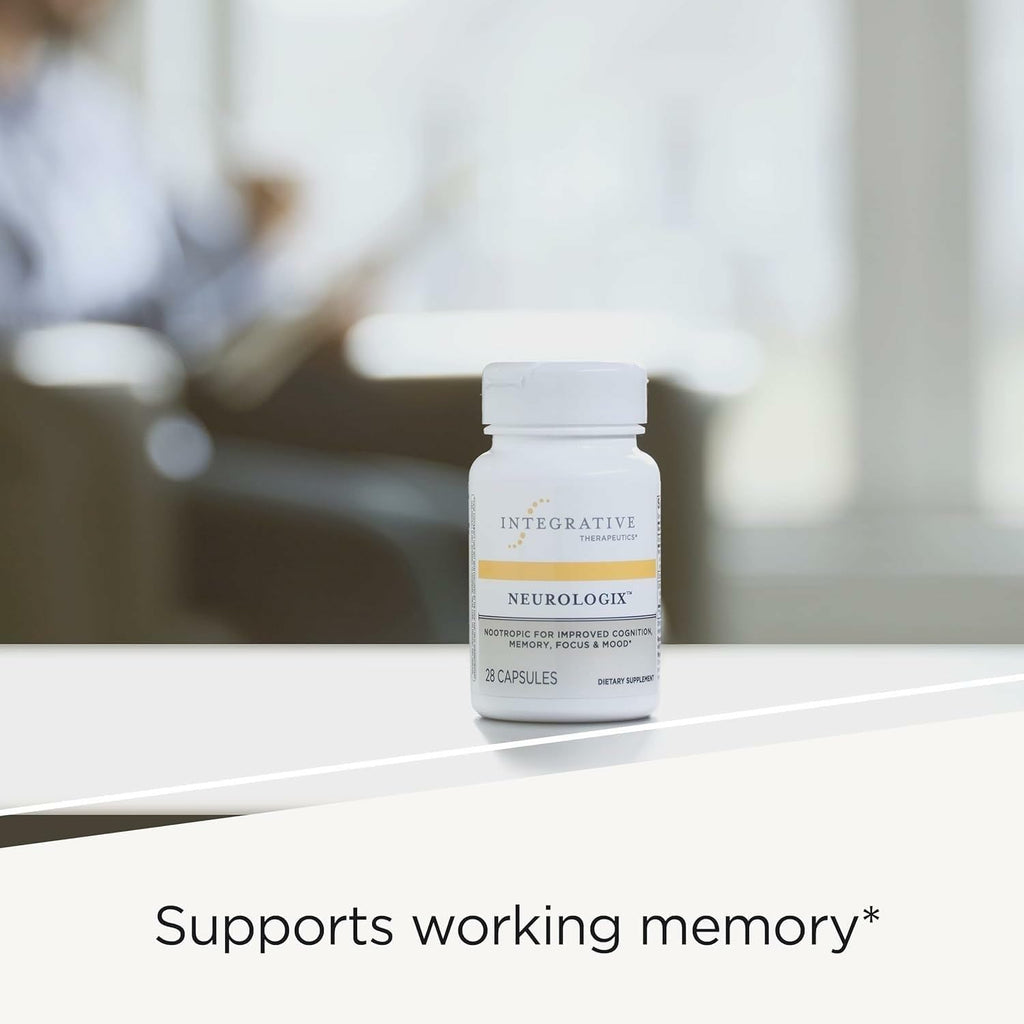 Integrative Therapeutics Neurologix - Brain Health Supplement* - Non-Stimulant Nootropic Supplement for Focus* - Memory Support* - Vegan, Gluten-Free & Dairy-Free - 120 Capsules (60 Servings) Integrative Therapeutics Au supplements