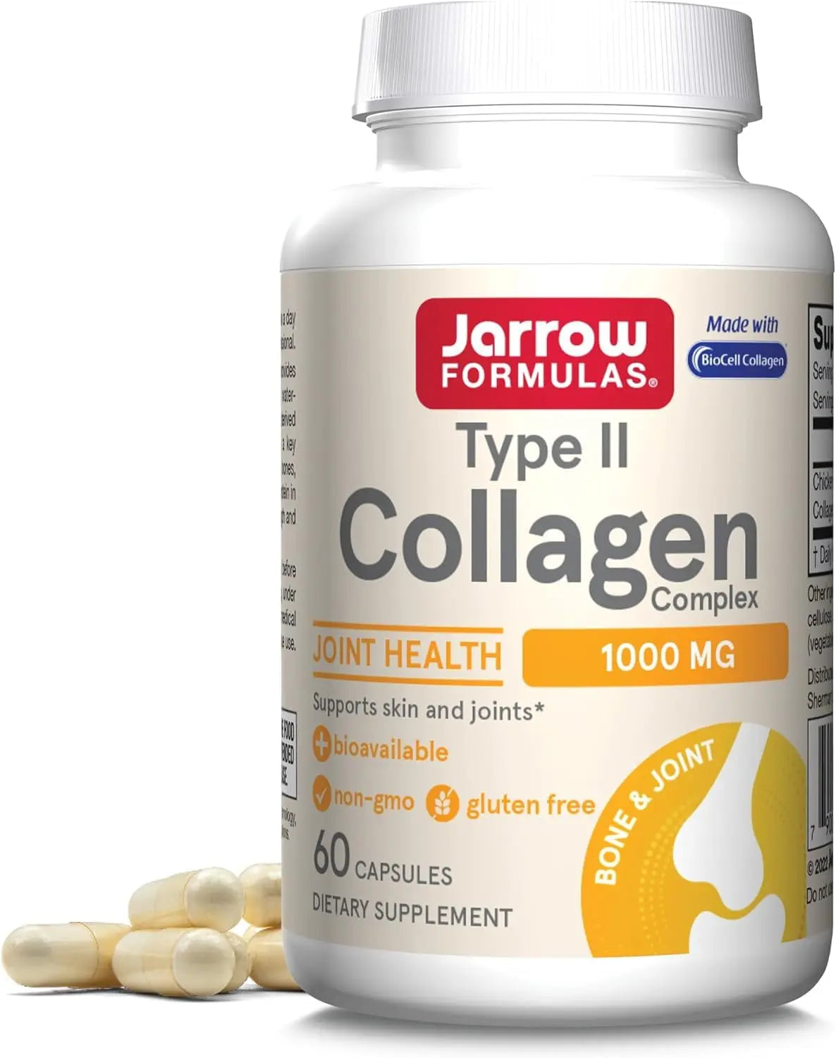 Jarrow's Type II Collagen Complex (Type 2 Collagen), 60 Capsules, Lab-Tested Tudor Au supplements