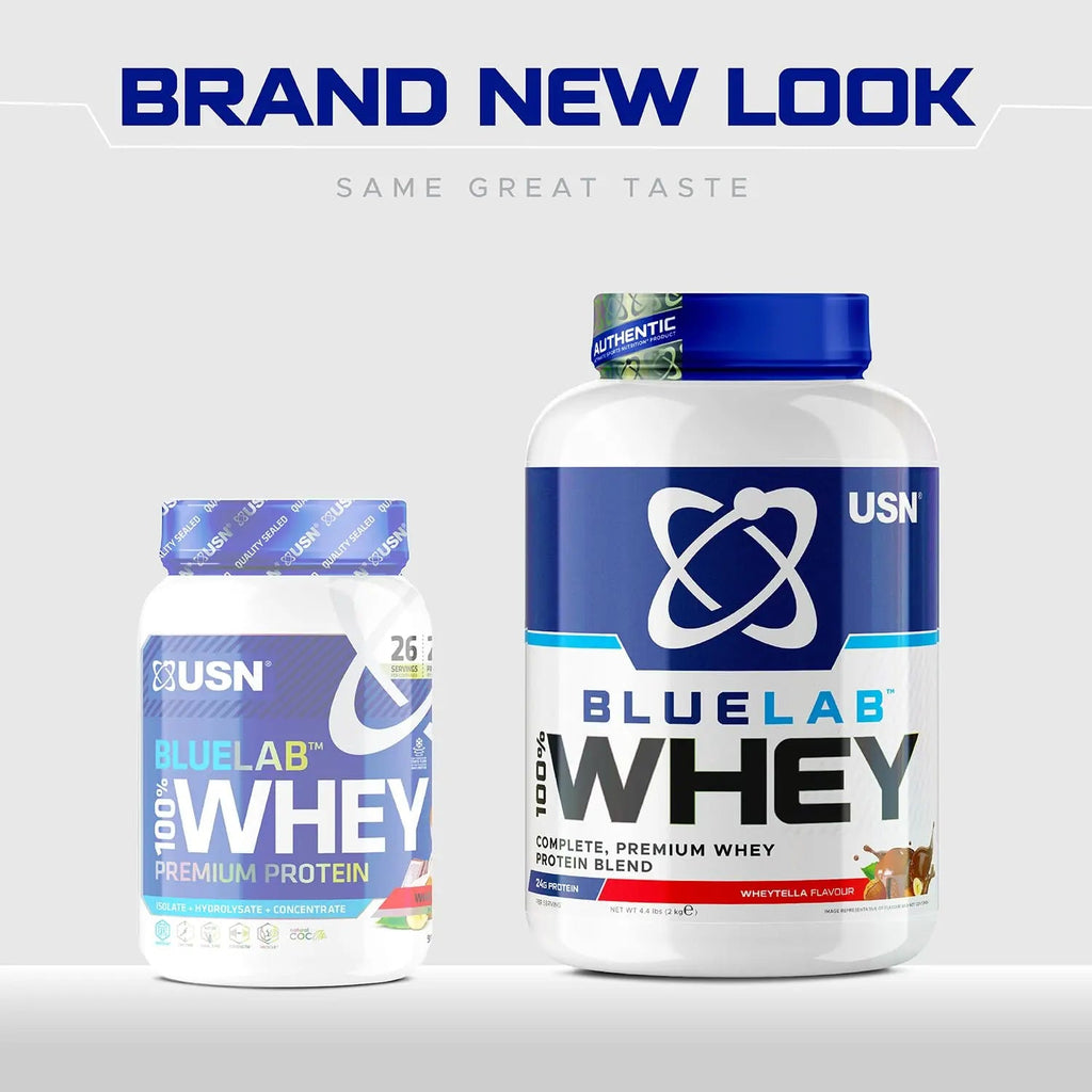 USN Blue Lab Whey Protein Powder: Wheytella - Whey Protein 908g - Post-Workout USN Au supplements