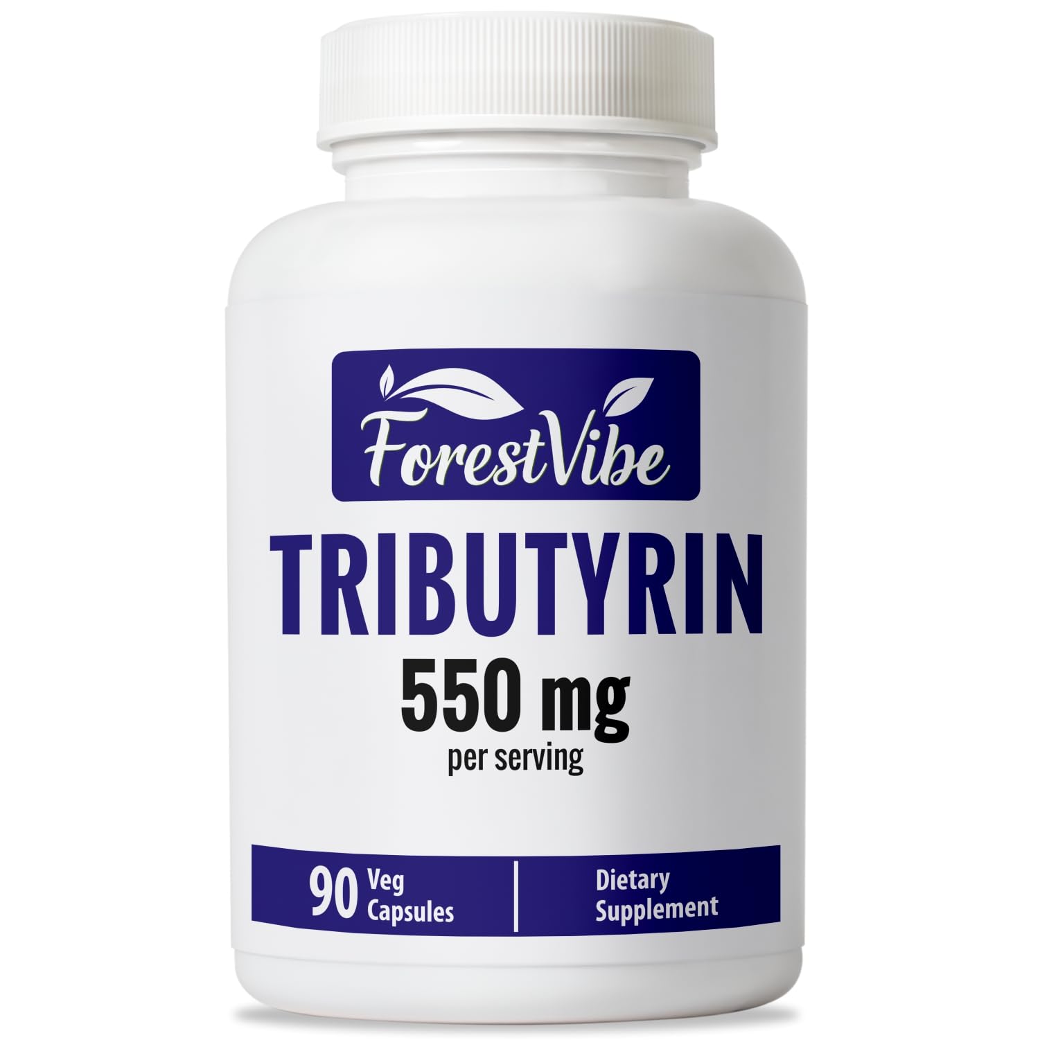 ForestVibe Tributyrin Supplement 550mg, Advanced Butyrate Form for Gut Health, 60% Standardized, More Effective Delivery Than Sodium Butyrate, 90 Capsules, Non-GMO & Gluten Free Postbiotic Supplement ForestVibe Au supplements