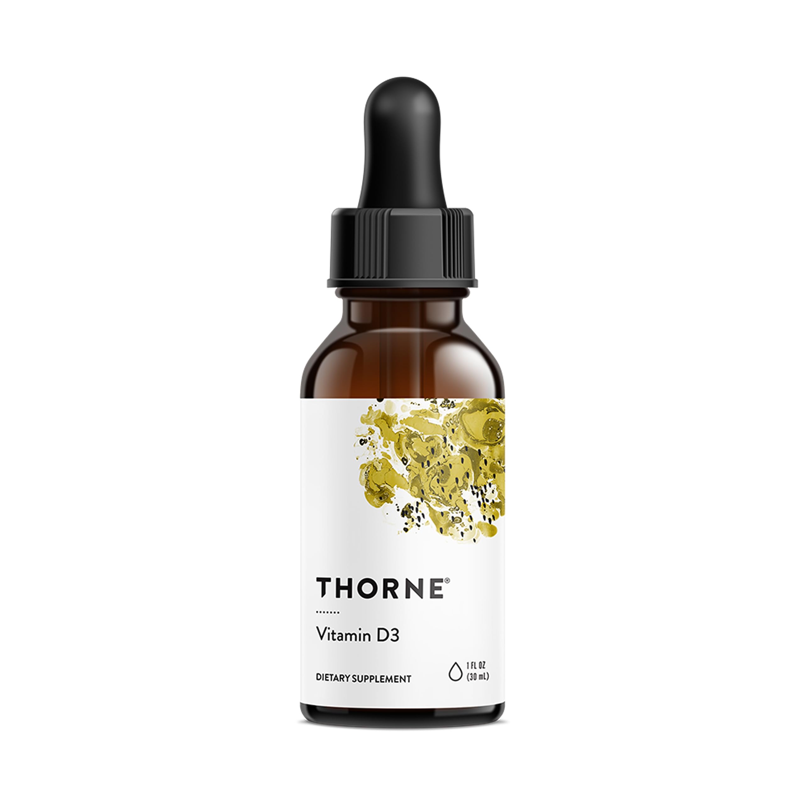 THORNE - Vitamin D3 with a Metered Dispenser - Liquid Vitamin D Vegan Supplement - Supports Healthy Bones, Teeth, Muscles, Cardiovascular & Immune Function* - 4,000 IU - 1 Fl Oz (30 mL) - 30 Servings THORNE Au supplements