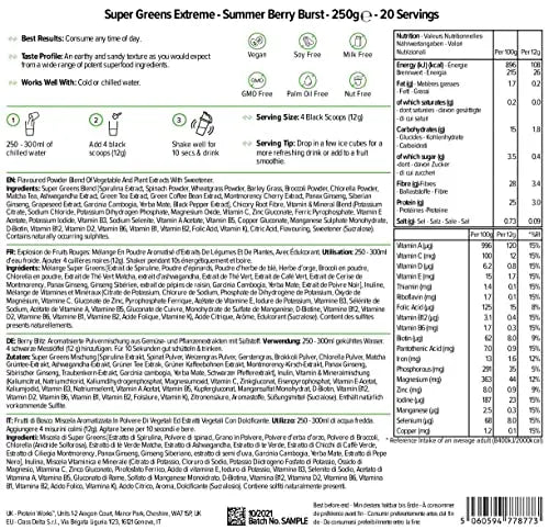 Protein Works Super Greens Extreme Powder , 156 Health Benefits , 41 Active Ingredients , Vegan Protein Works Au supplements